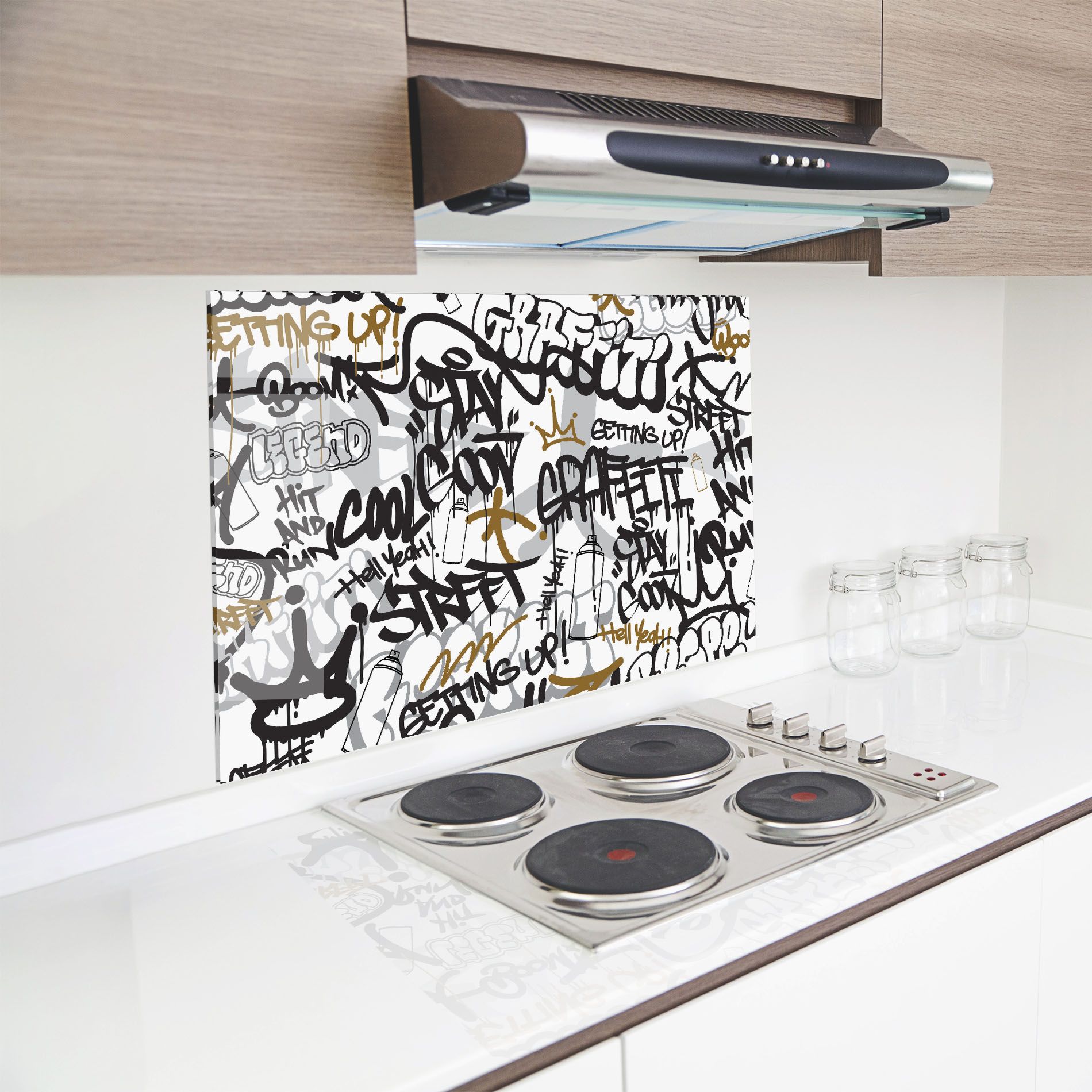 Black Yellow Graffiti mockup 8