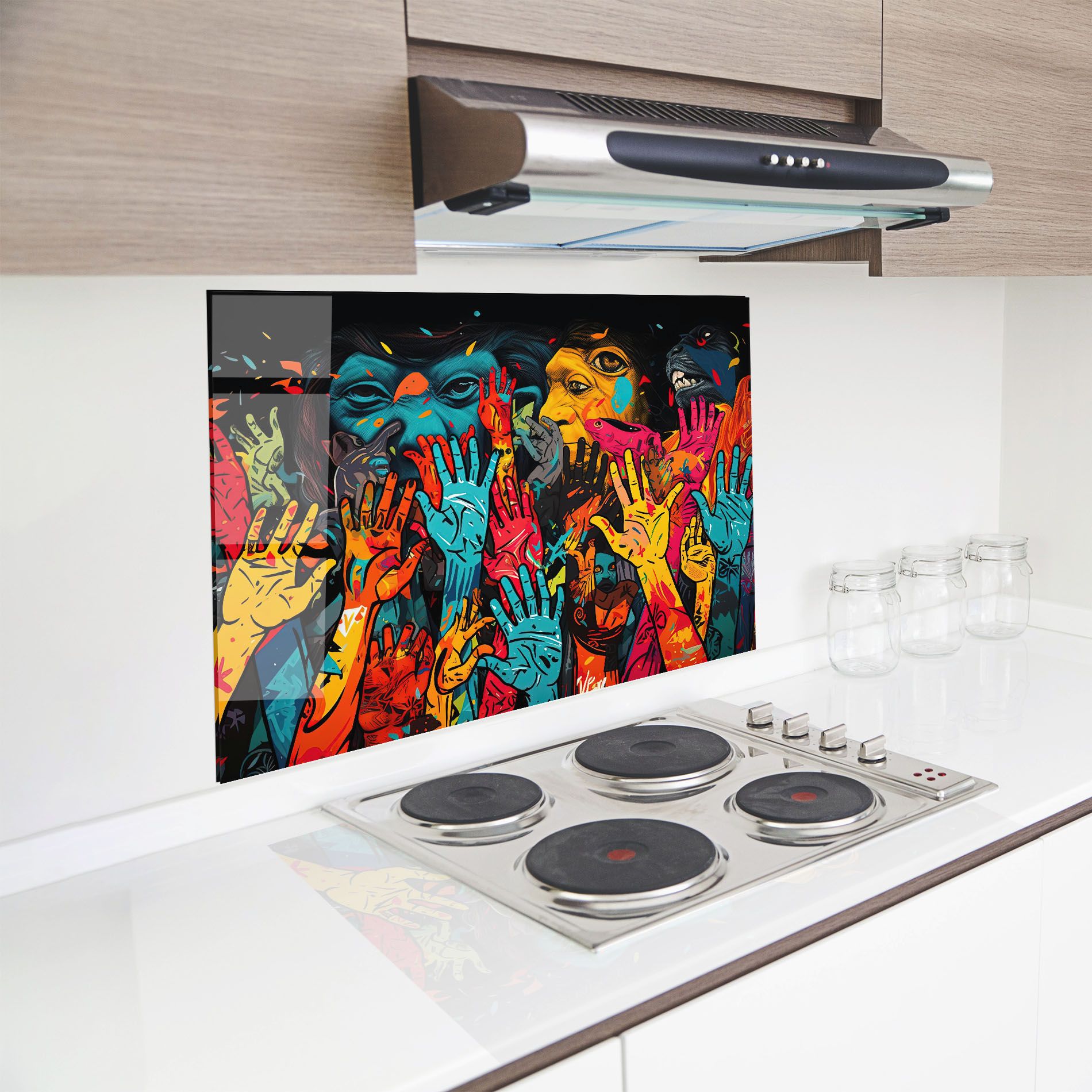 Colorful Hands mockup 8