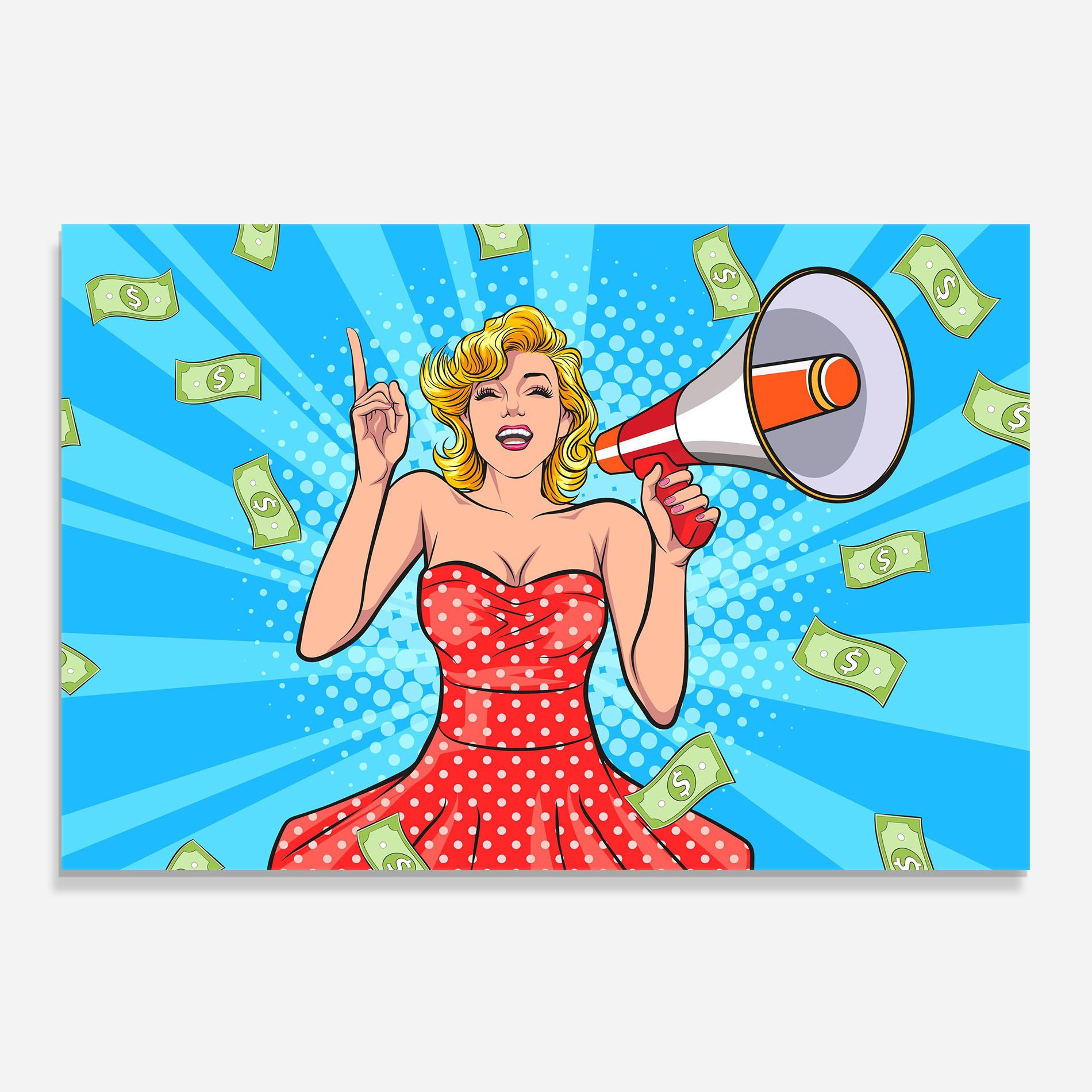 Woman Pop Money mockup 0