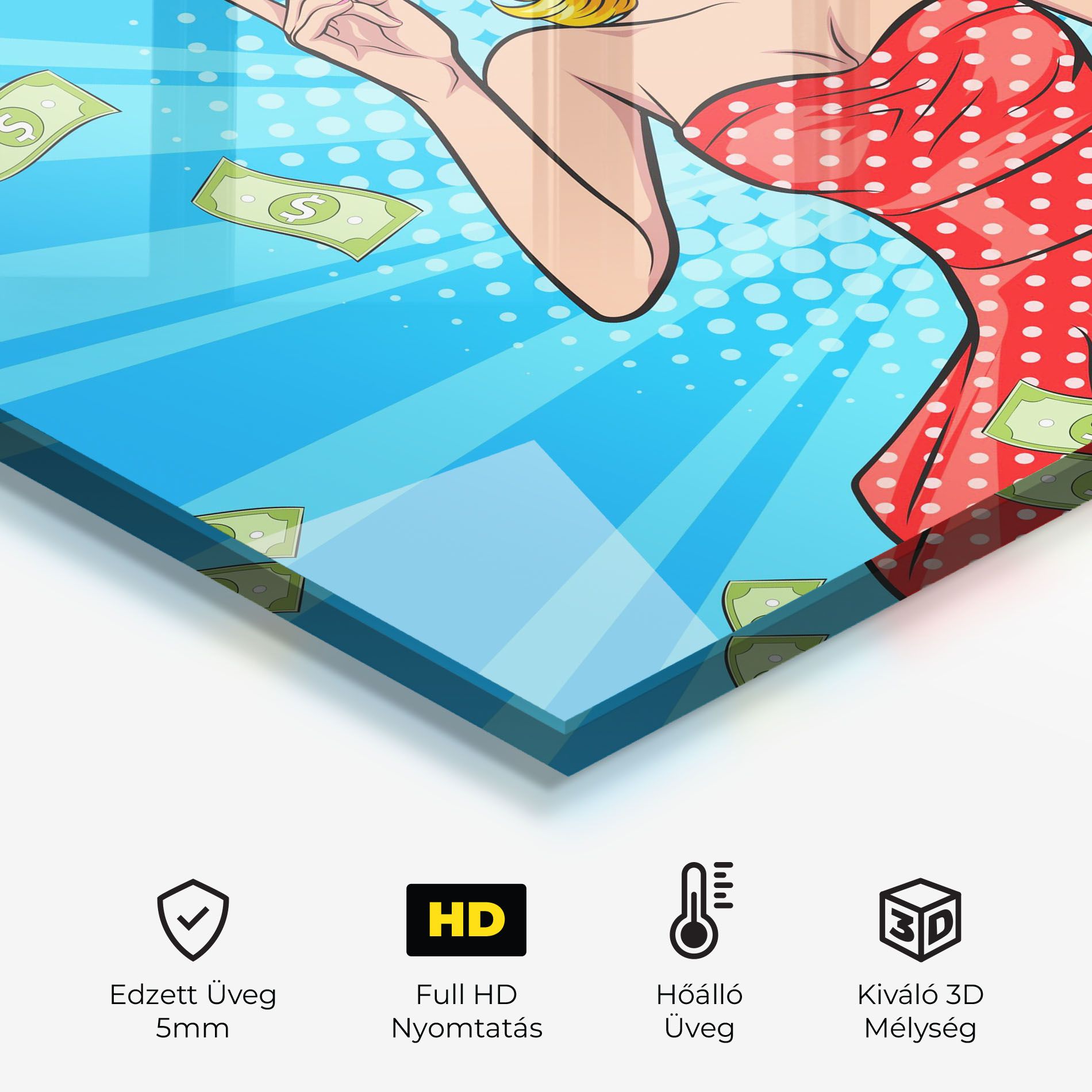 Woman Pop Money mockup 2