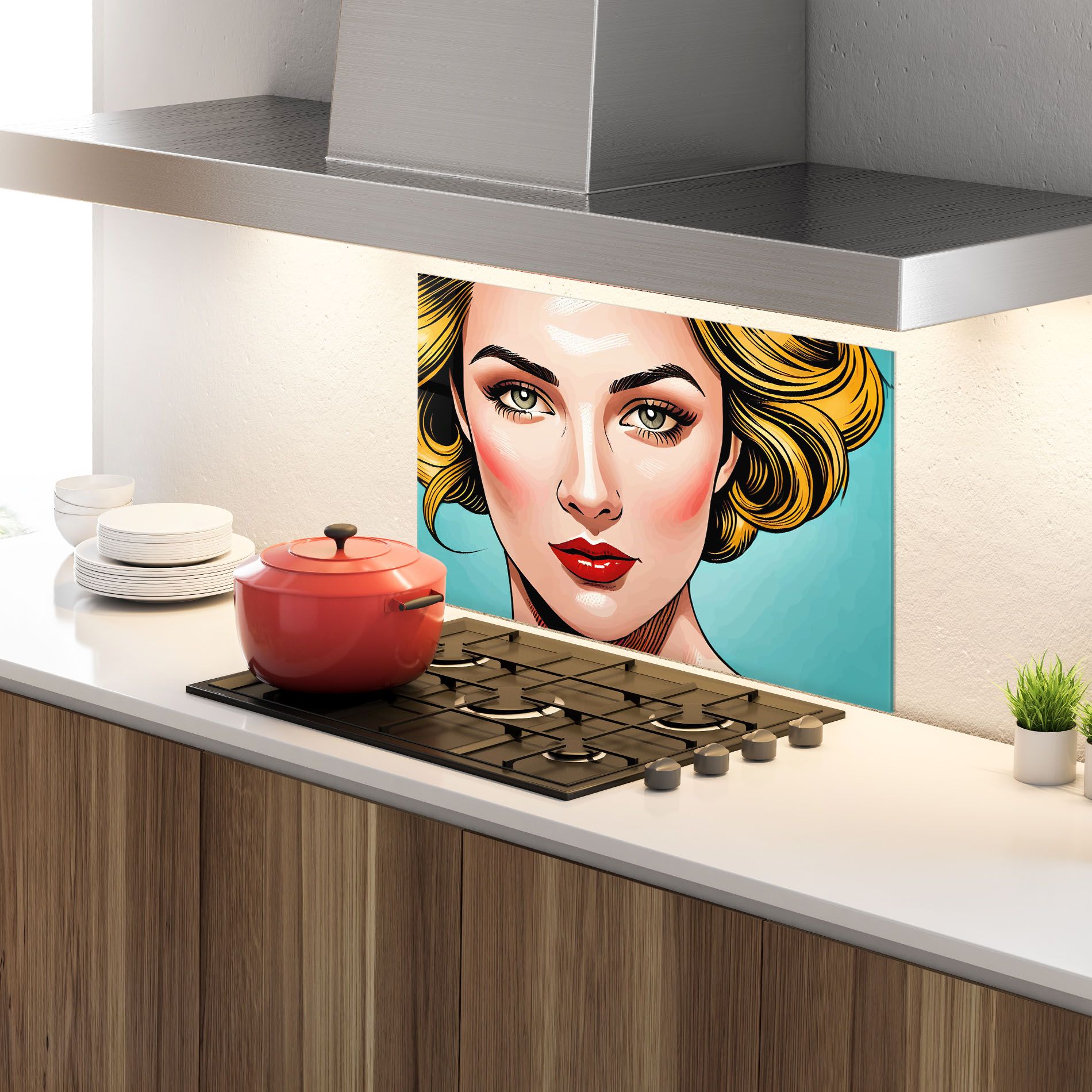 Pop Blonde Lady mockup 4