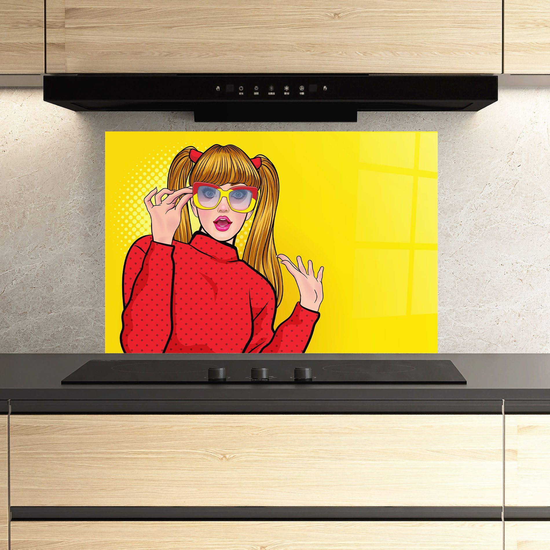 Pop Woman Surprised mockup 3