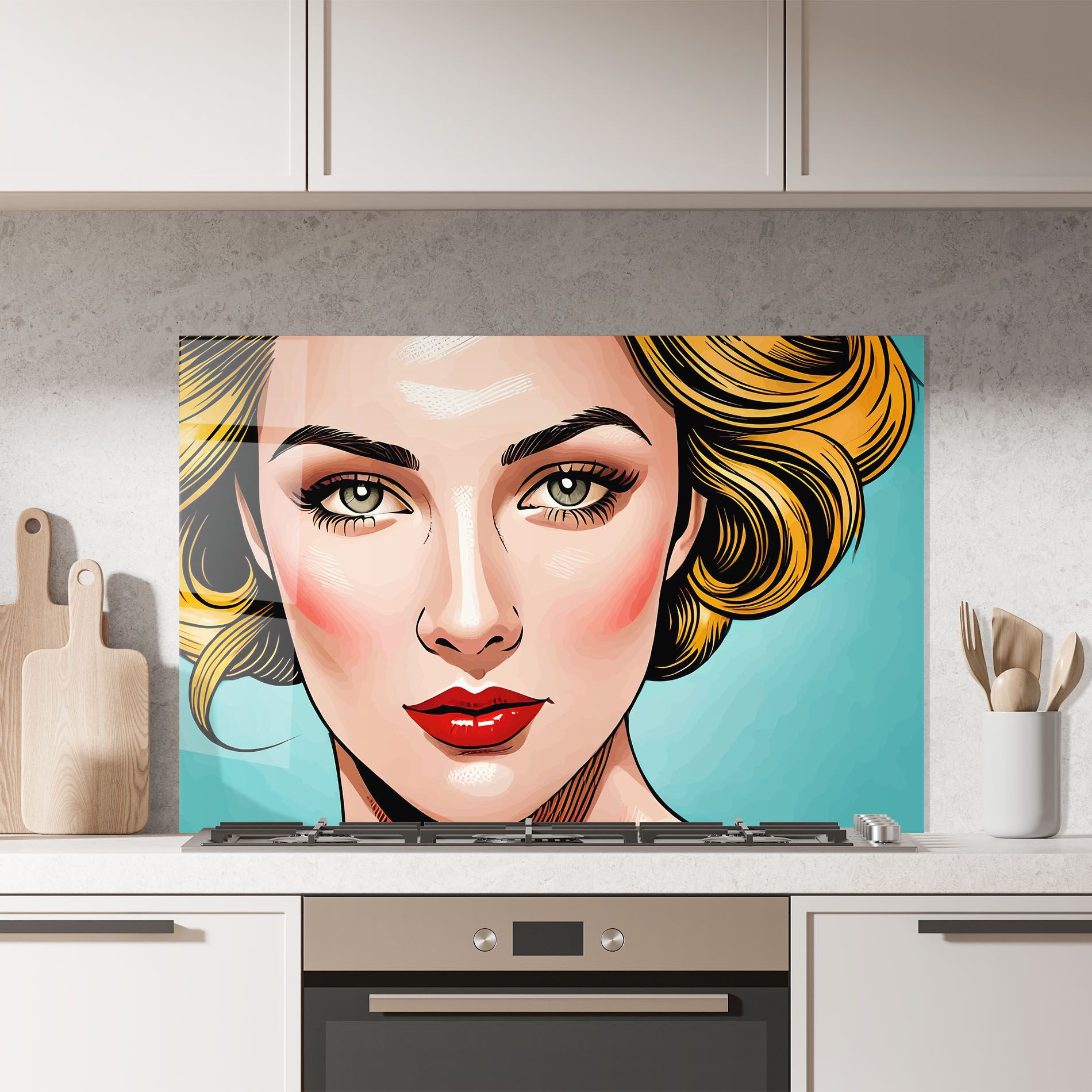 Pop Blonde Lady mockup 7