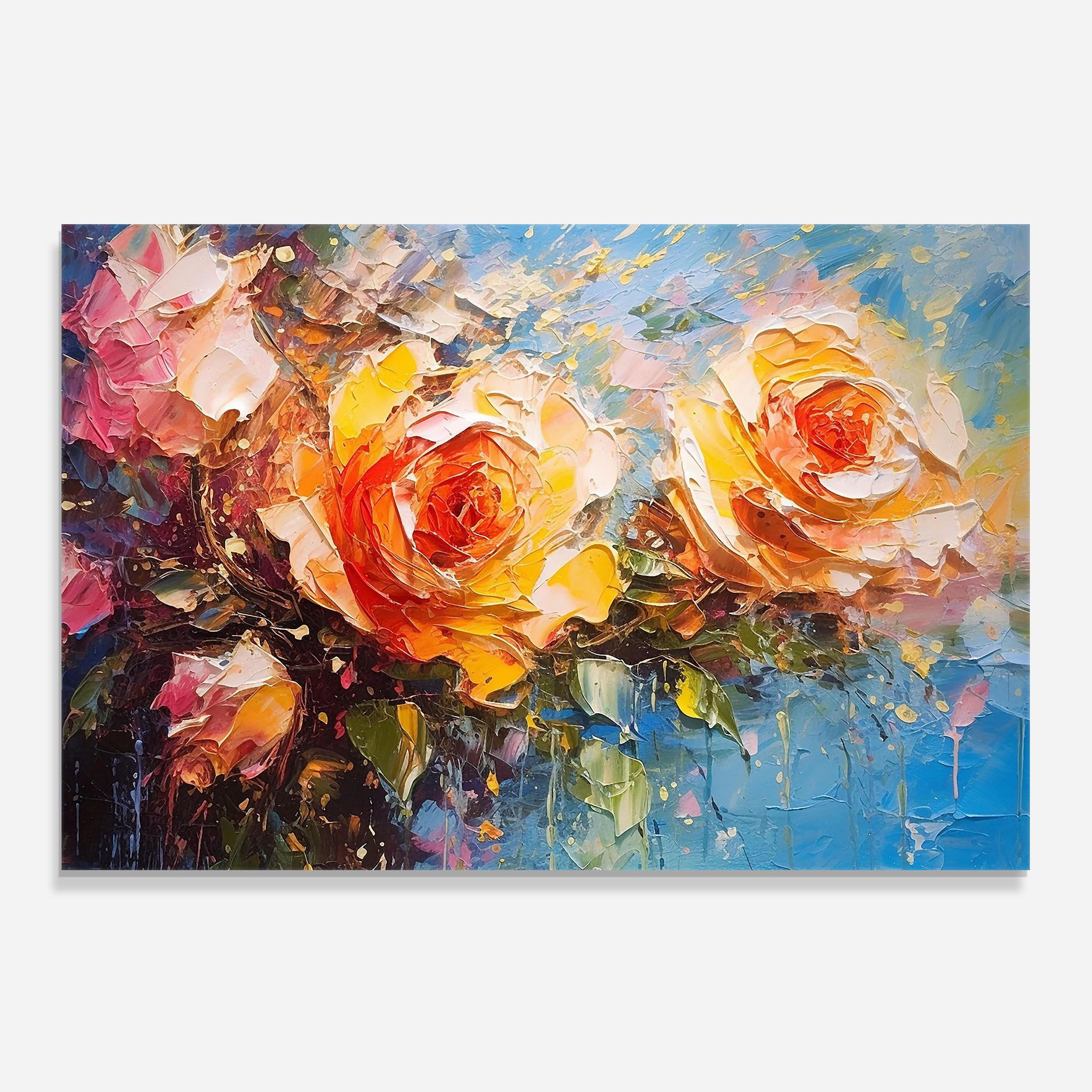 Orange Roses Painting mockup 0