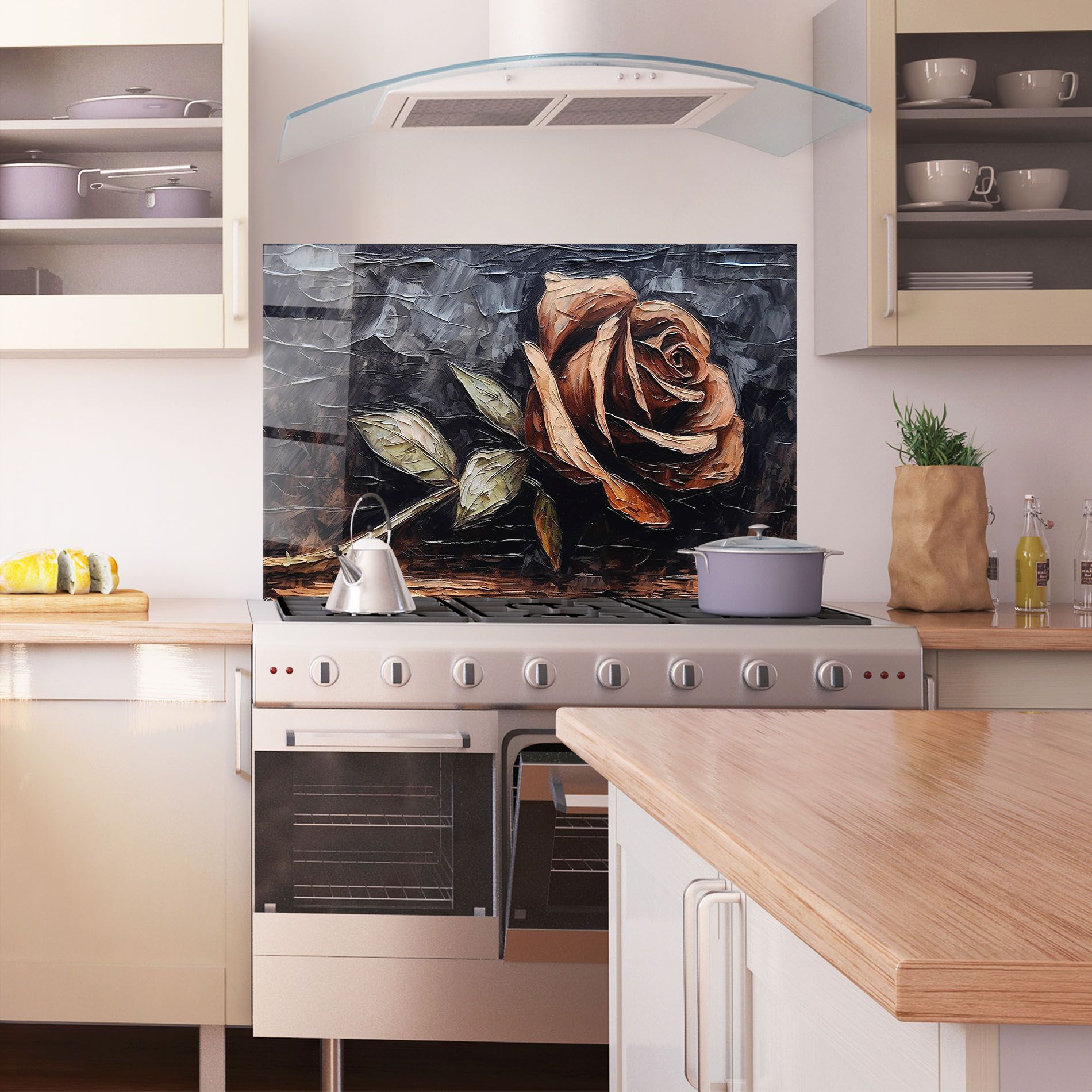 Dirty Red Rose Art mockup 1