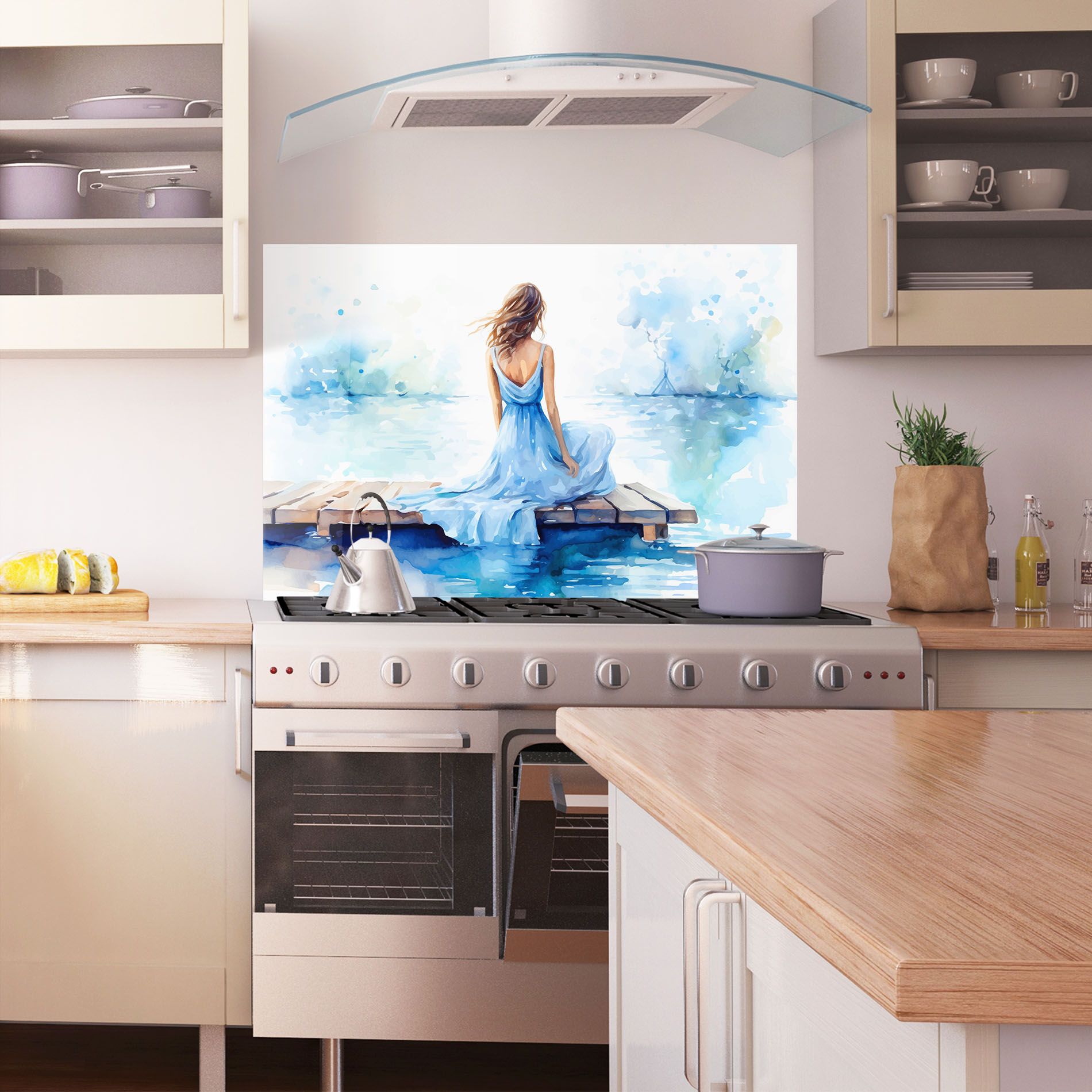 Lake Blue Woman mockup 1