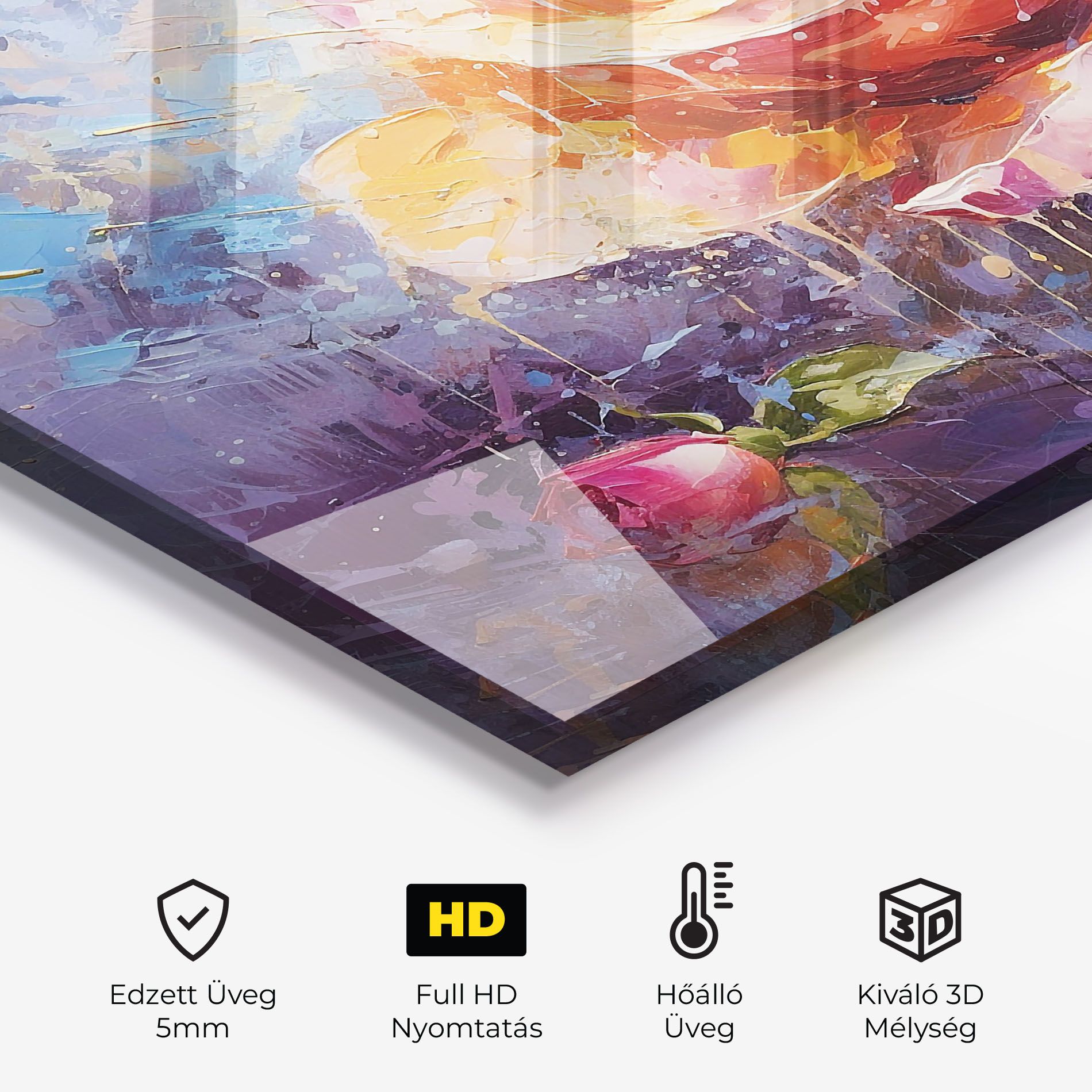 Orange Pink Peony Art mockup 2