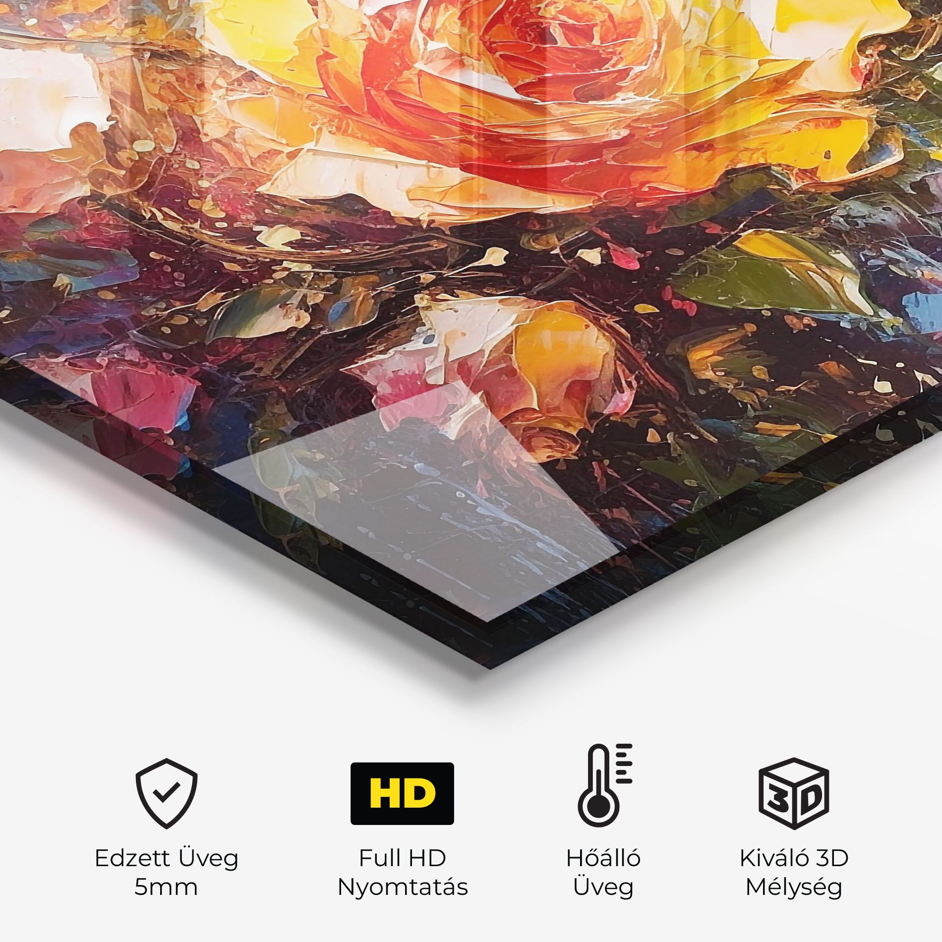 Orange Roses Painting mockup 2