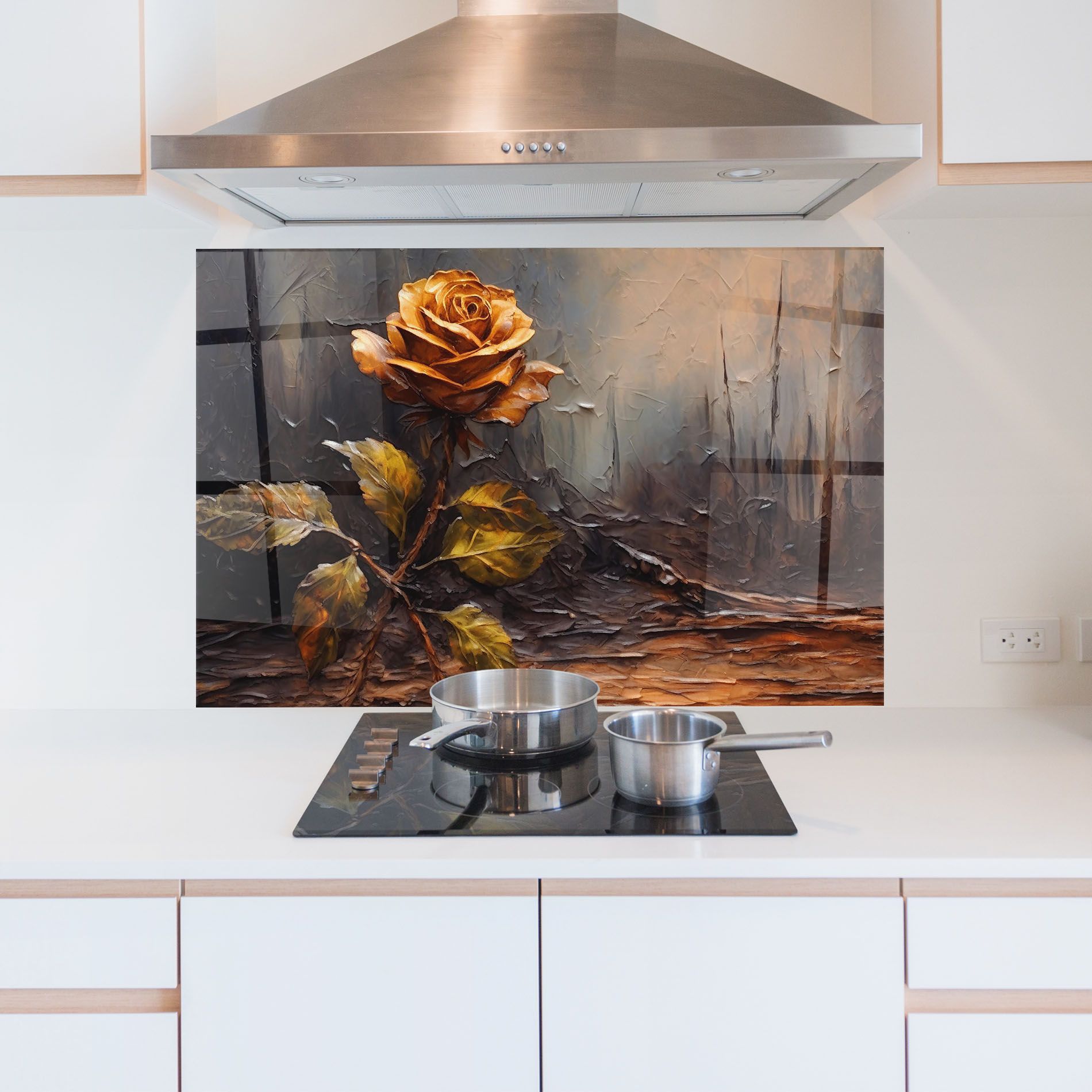 Orange Rose Art mockup 5
