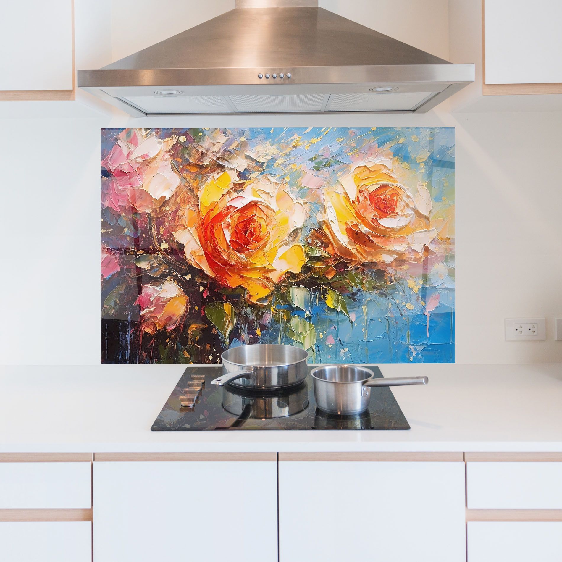 Orange Roses Painting mockup 5
