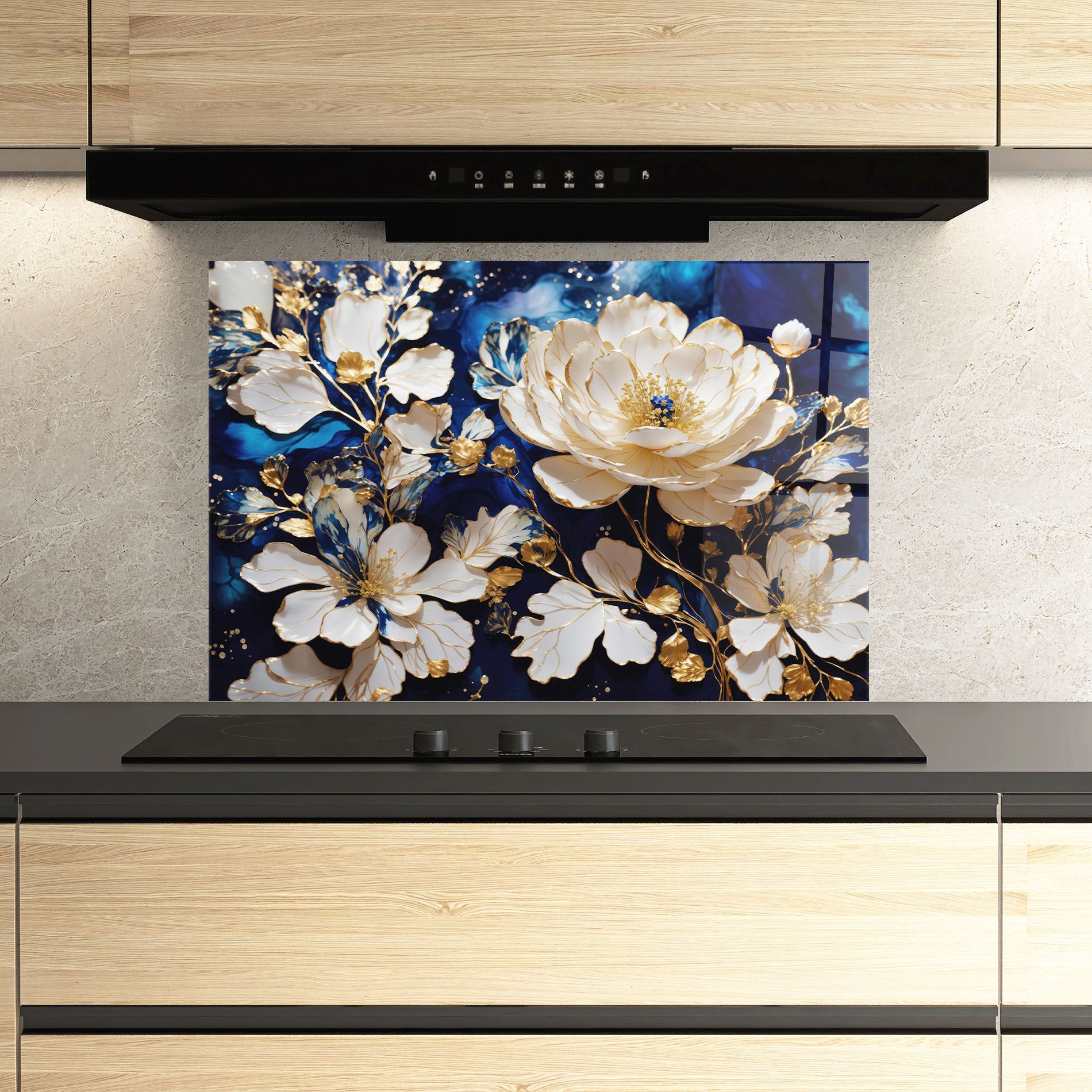 Beautiful Golden White Rose mockup 3