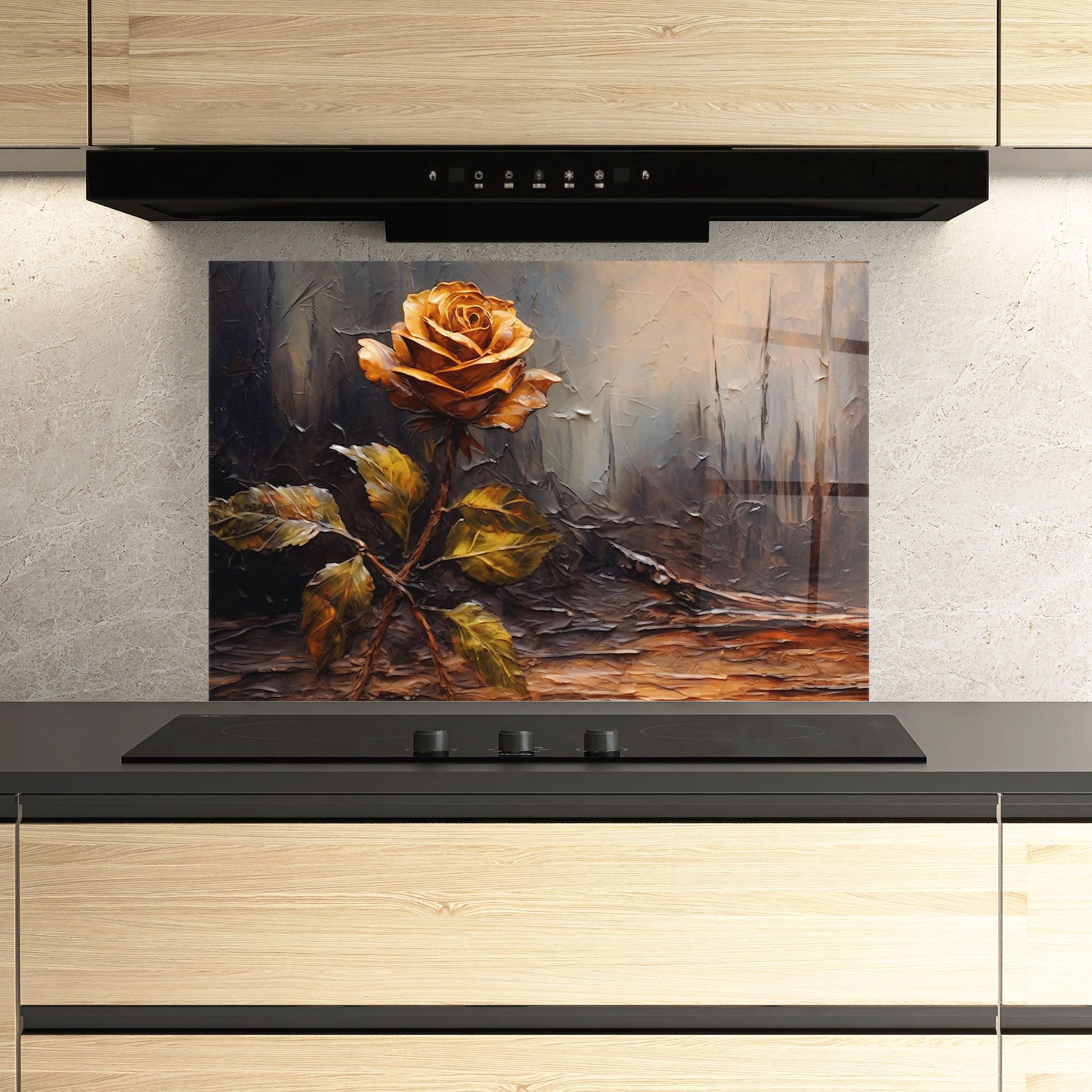 Orange Rose Art mockup 3