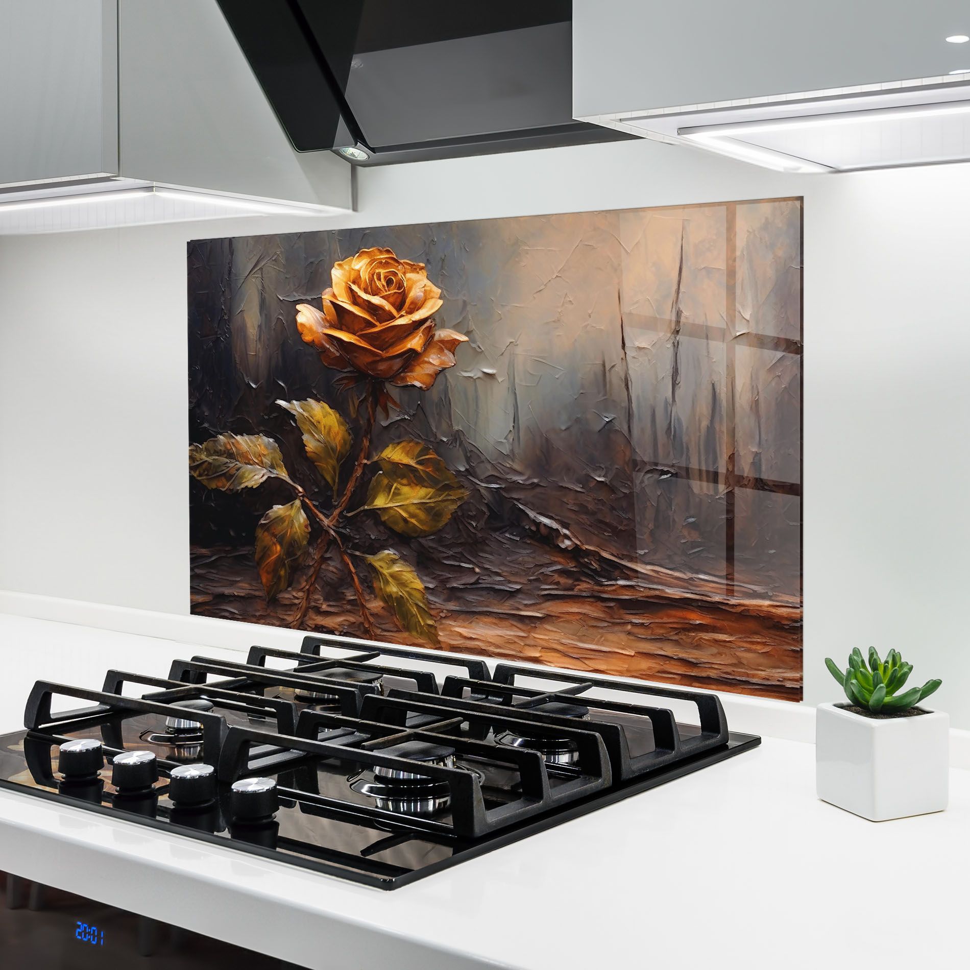 Orange Rose Art mockup 6