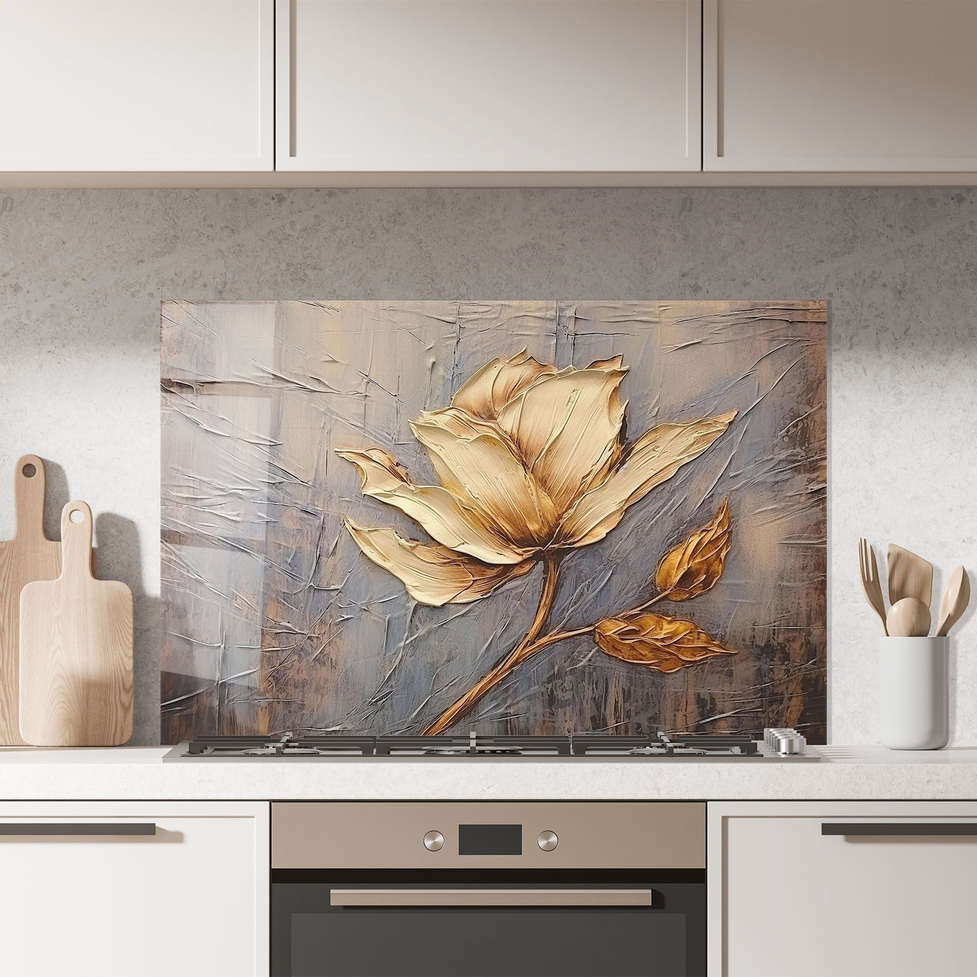 Cream Rose On Blue mockup 7