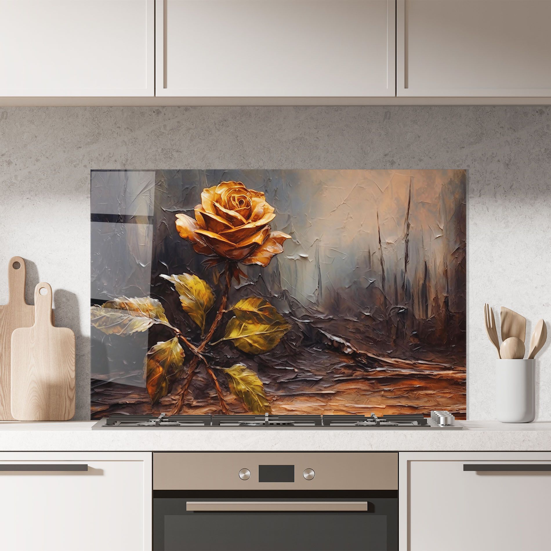 Orange Rose Art mockup 7