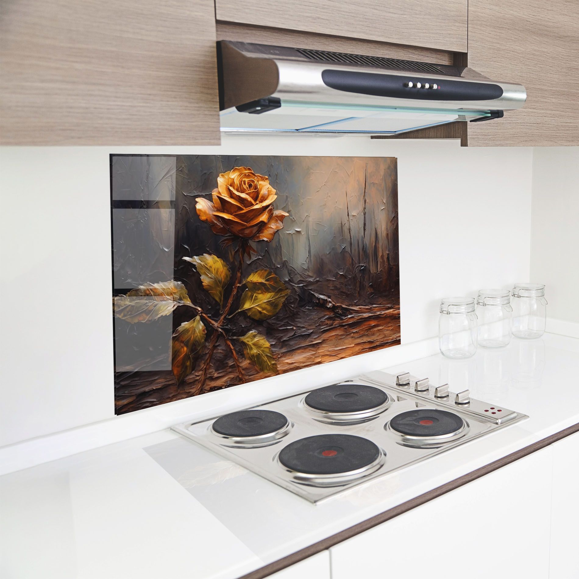 Orange Rose Art mockup 8