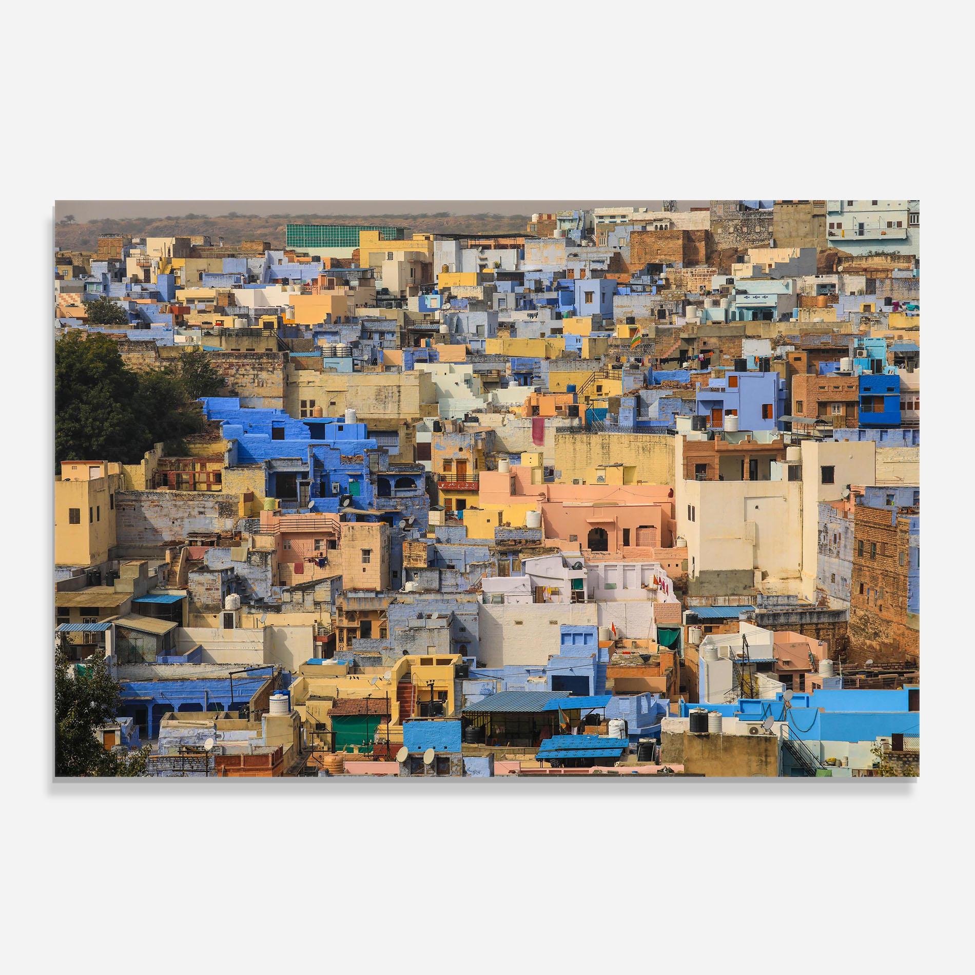Konyhai üveg hátfal Rajasthan View India mockup 0