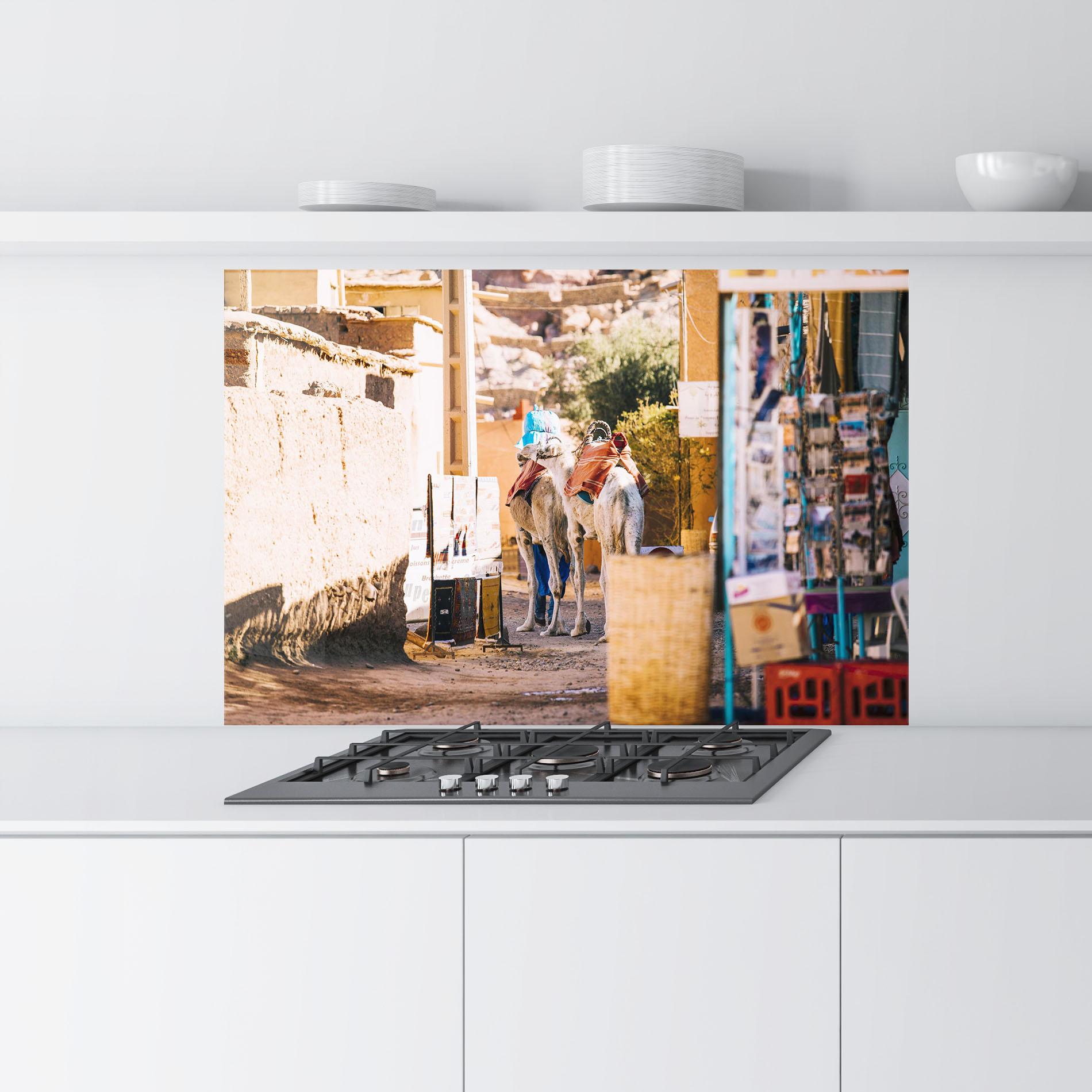 Konyhai üveg hátfal Marrakesh mockup 9