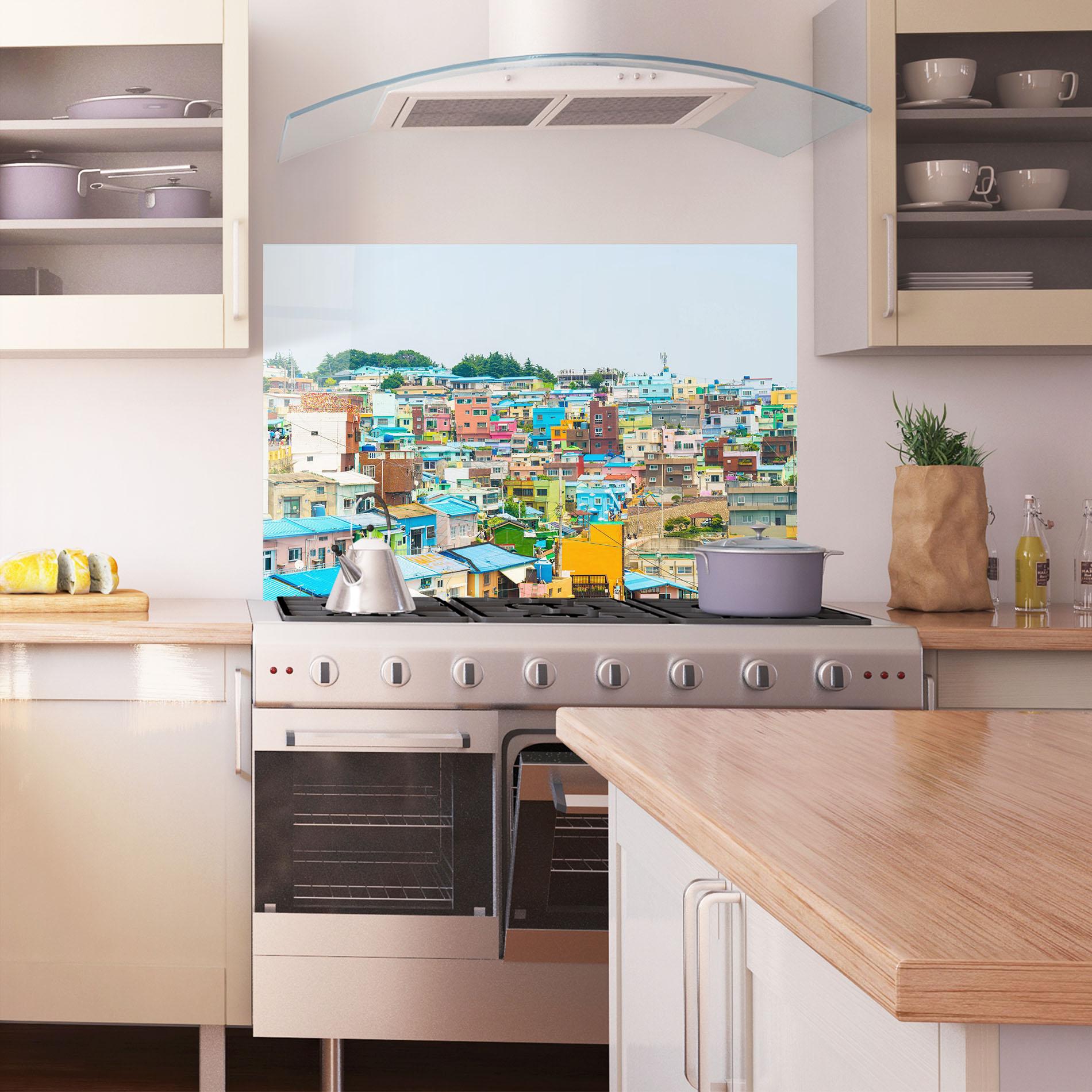 Konyhai üveg hátfal Gamcheon Culture mockup 1