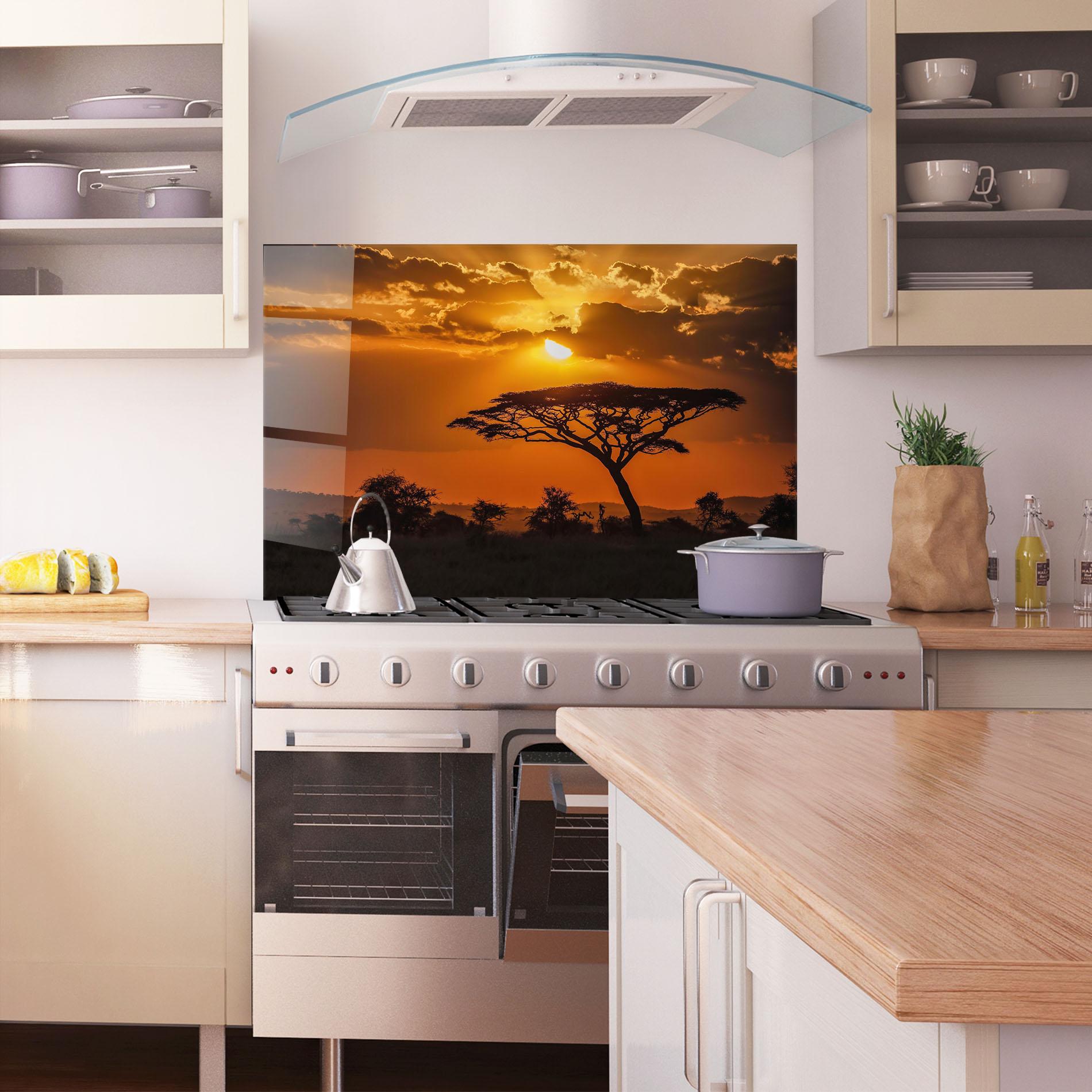 Konyhai üveg hátfal Mesmerizing View mockup 1