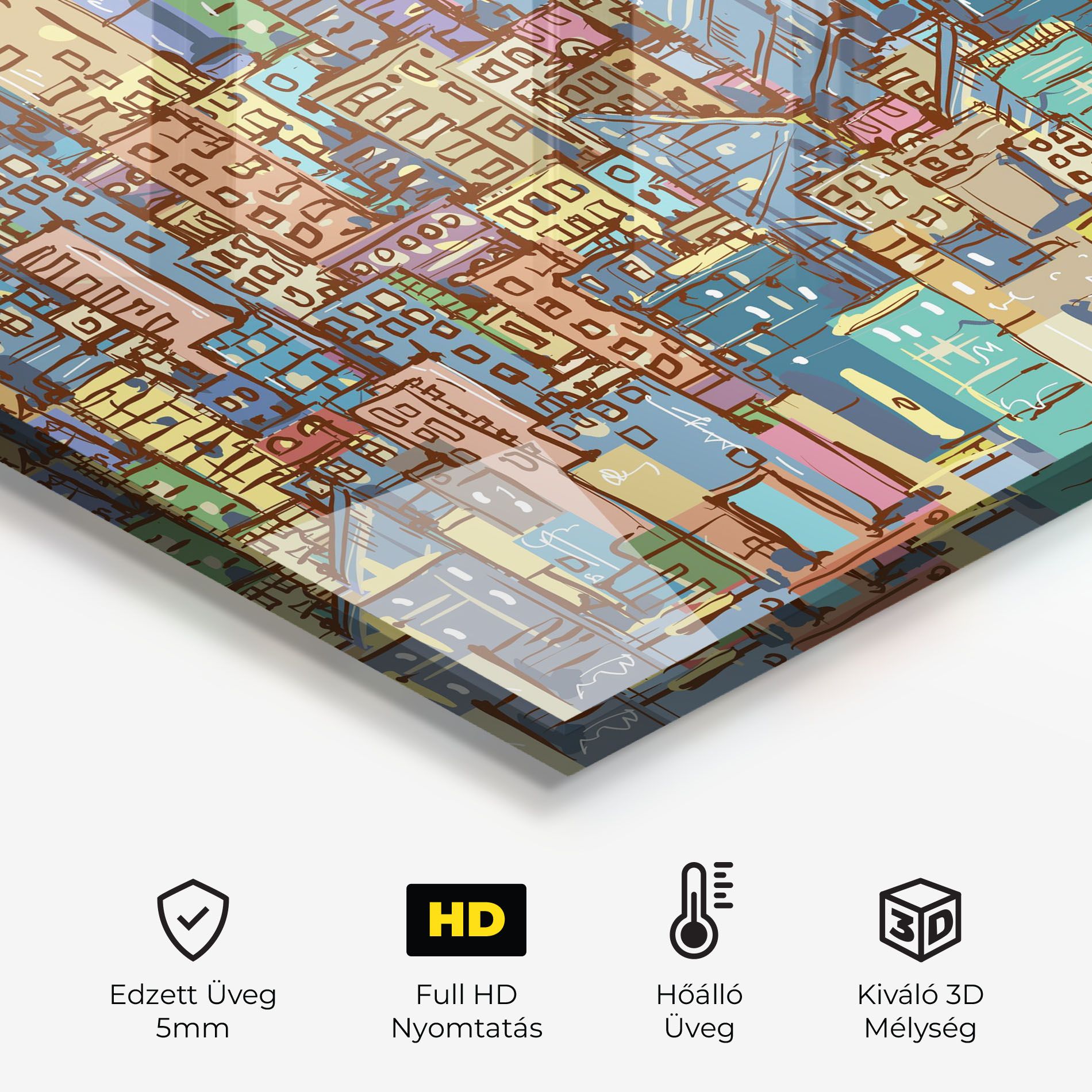 Colorful African City mockup 2