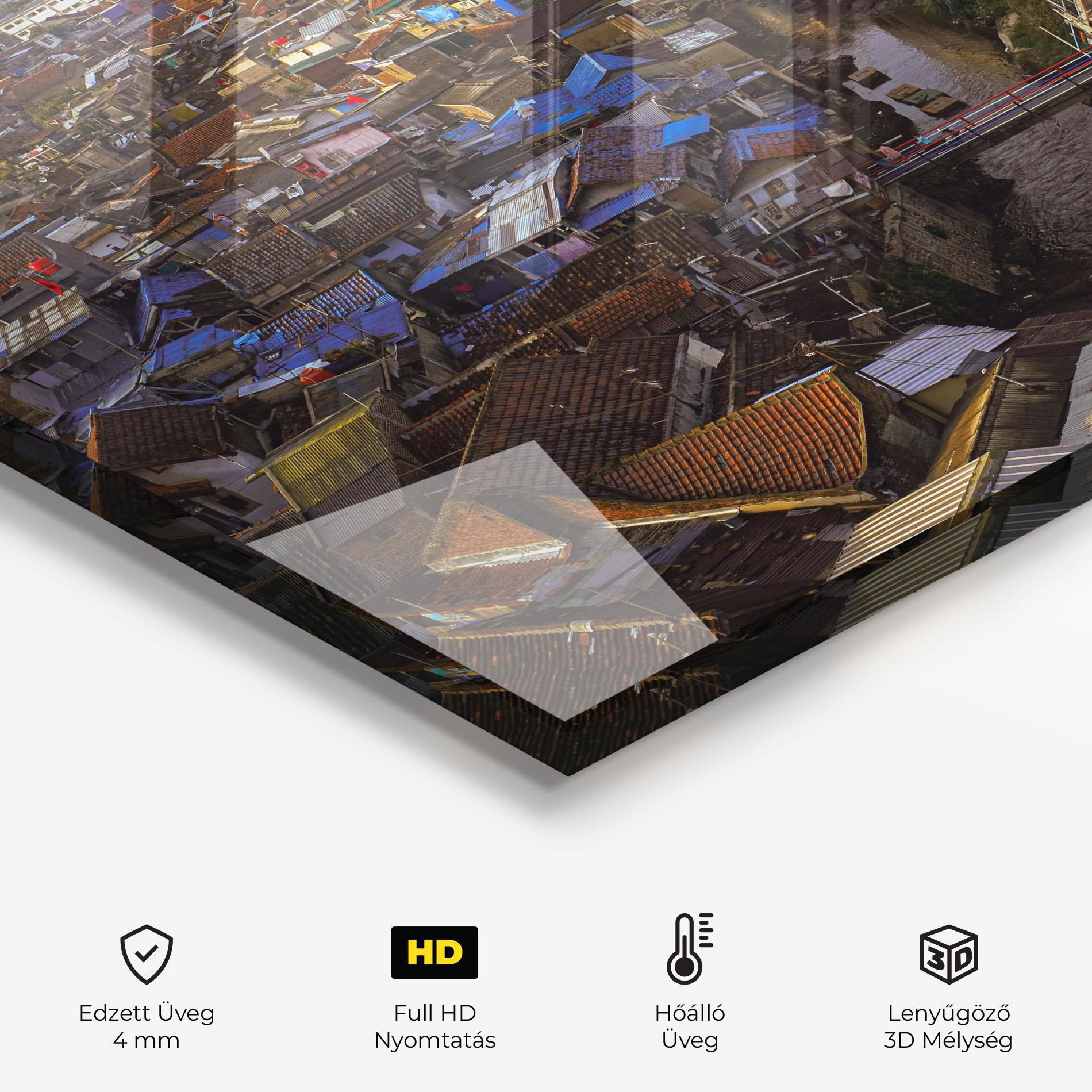 Konyhai üveg hátfal Bandung Golden Hour mockup 2