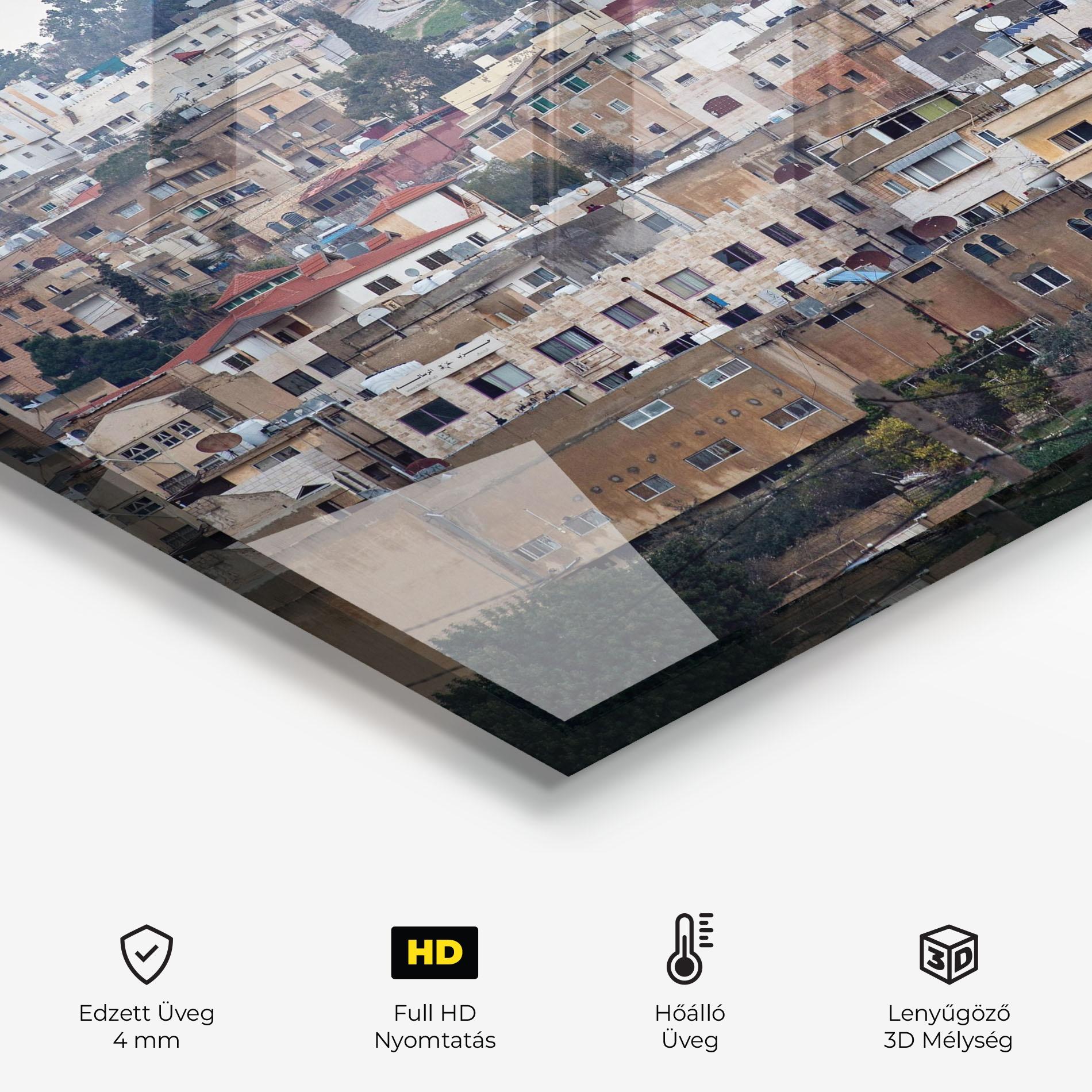 Konyhai üveg hátfal Jersh Modern Town mockup 2