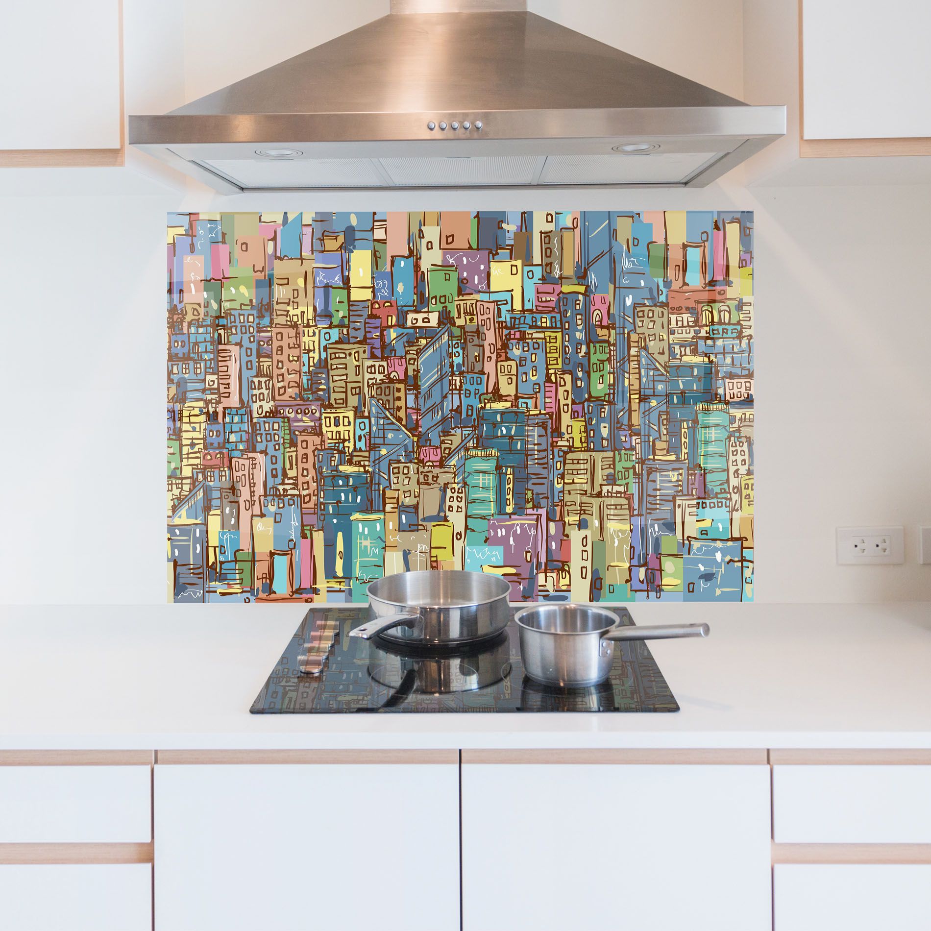 Colorful African City mockup 5