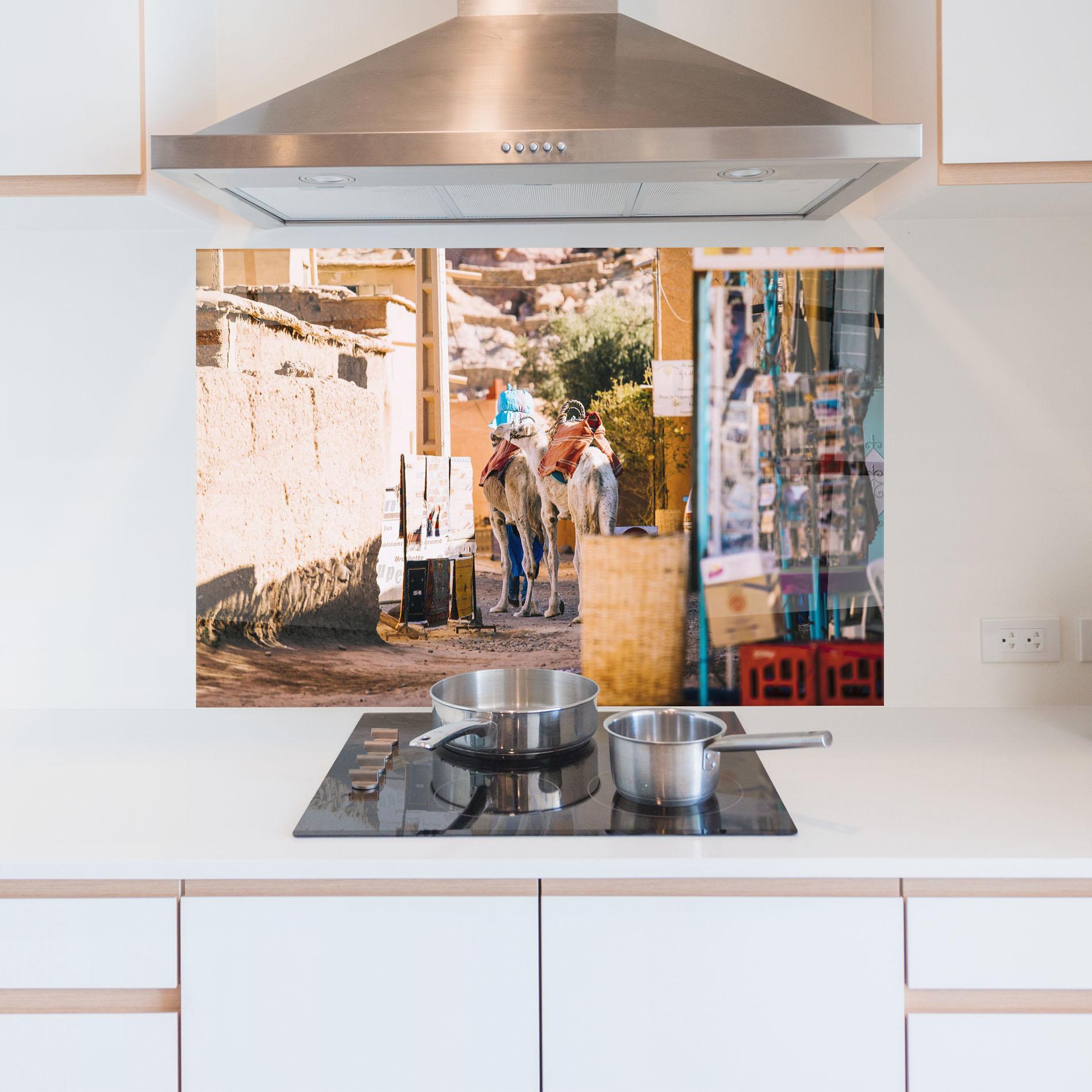 Konyhai üveg hátfal Marrakesh mockup 5
