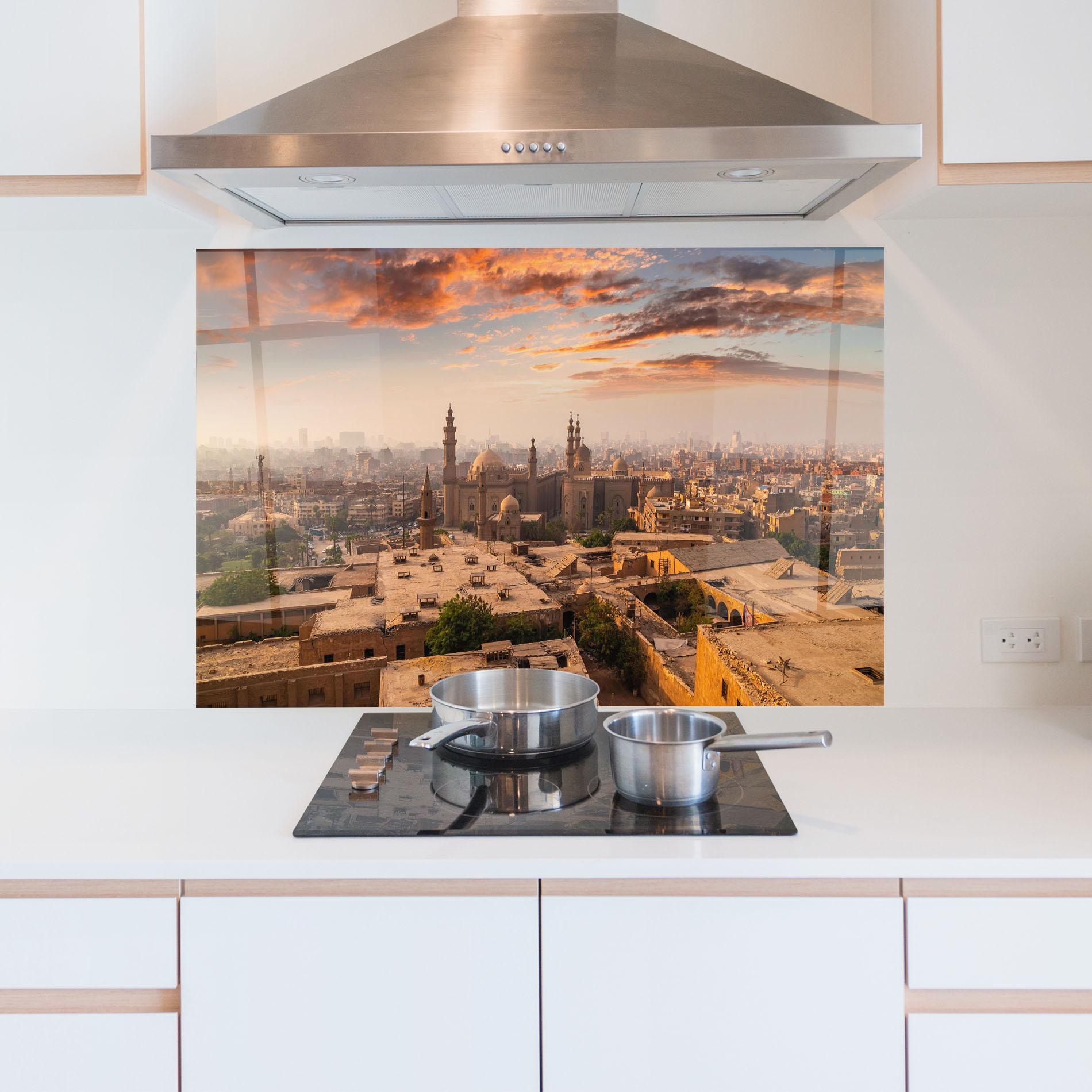 Konyhai üveg hátfal Mosque Madrasa mockup 5