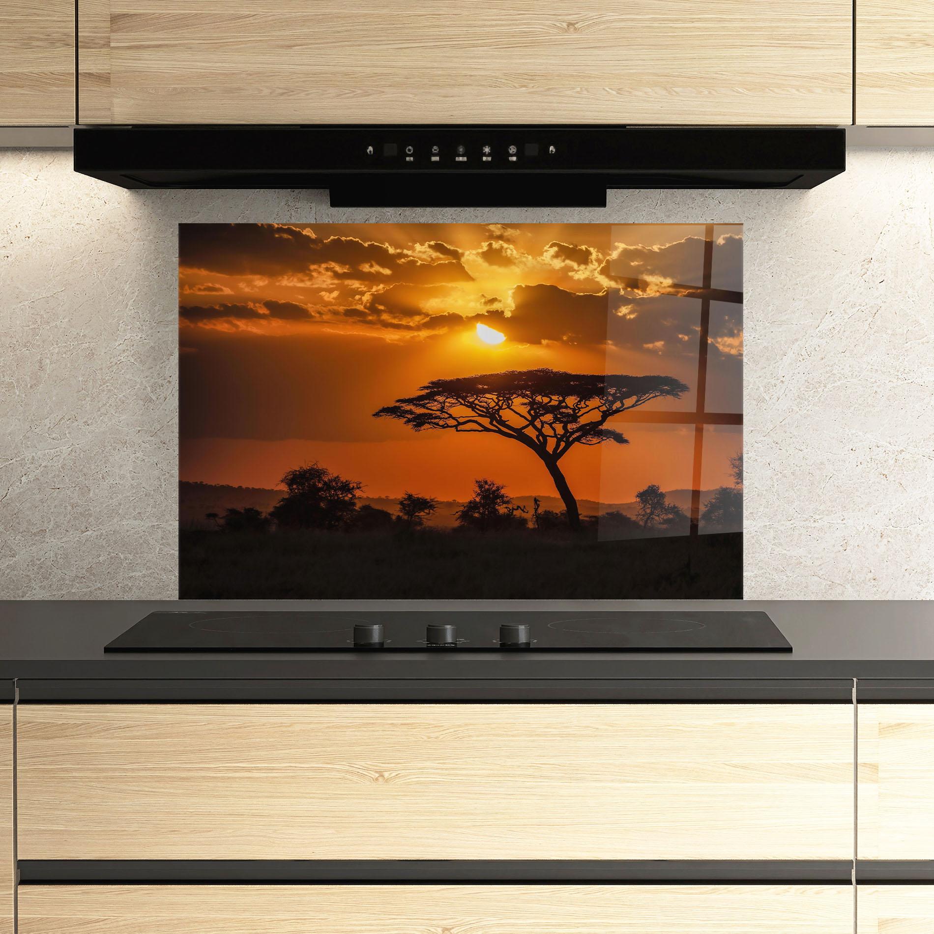 Konyhai üveg hátfal Mesmerizing View mockup 3