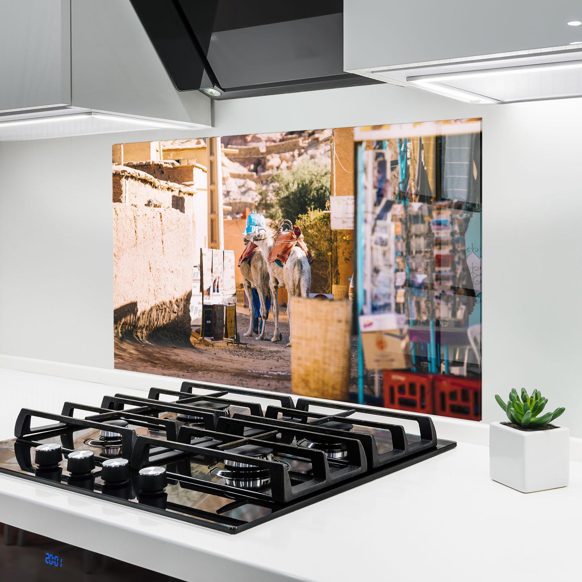 Konyhai üveg hátfal Marrakesh mockup 6