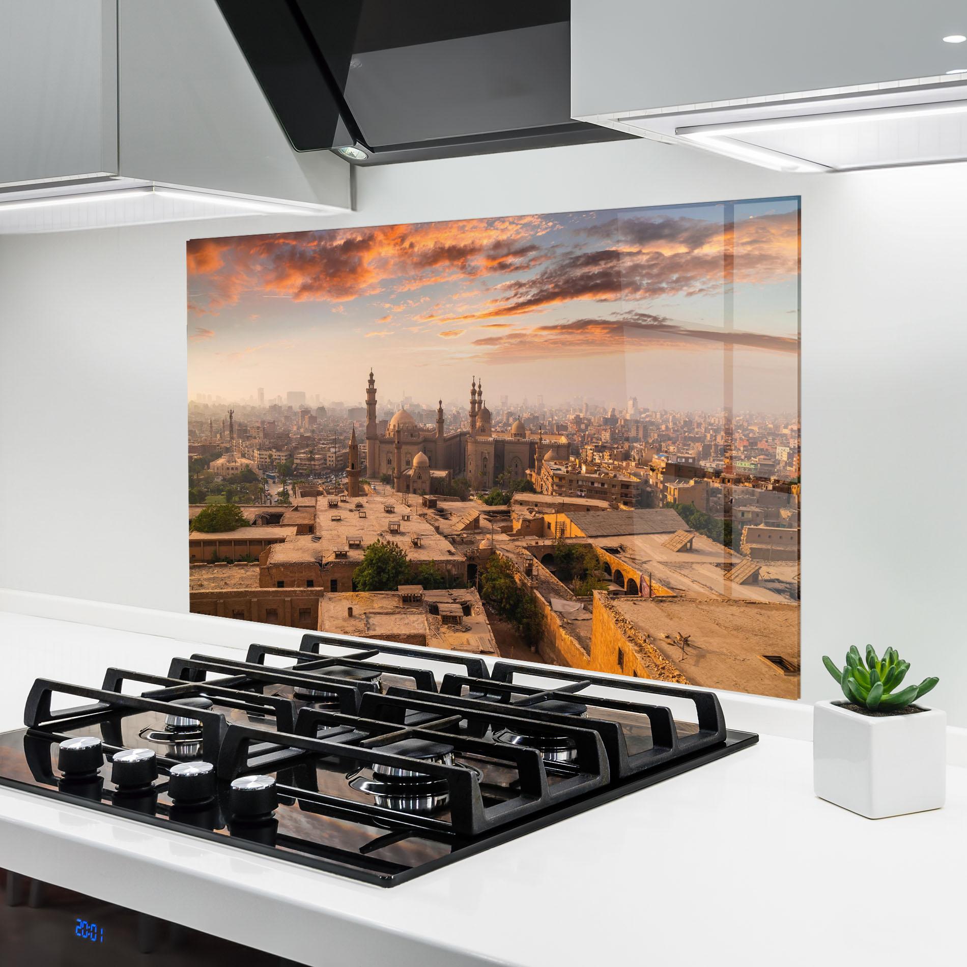 Konyhai üveg hátfal Mosque Madrasa mockup 6