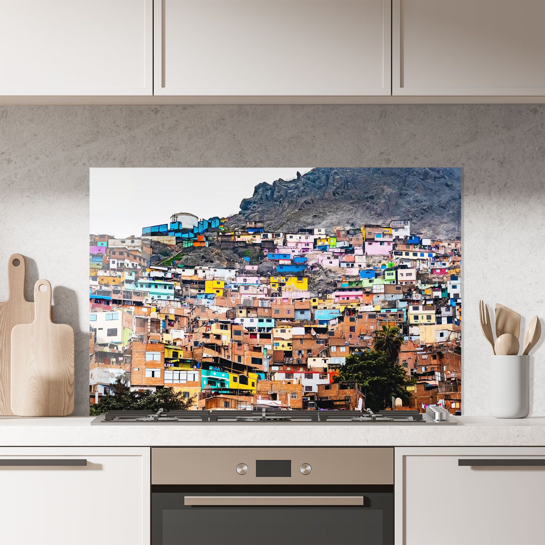 Colorful Slum Buildings mockup 7