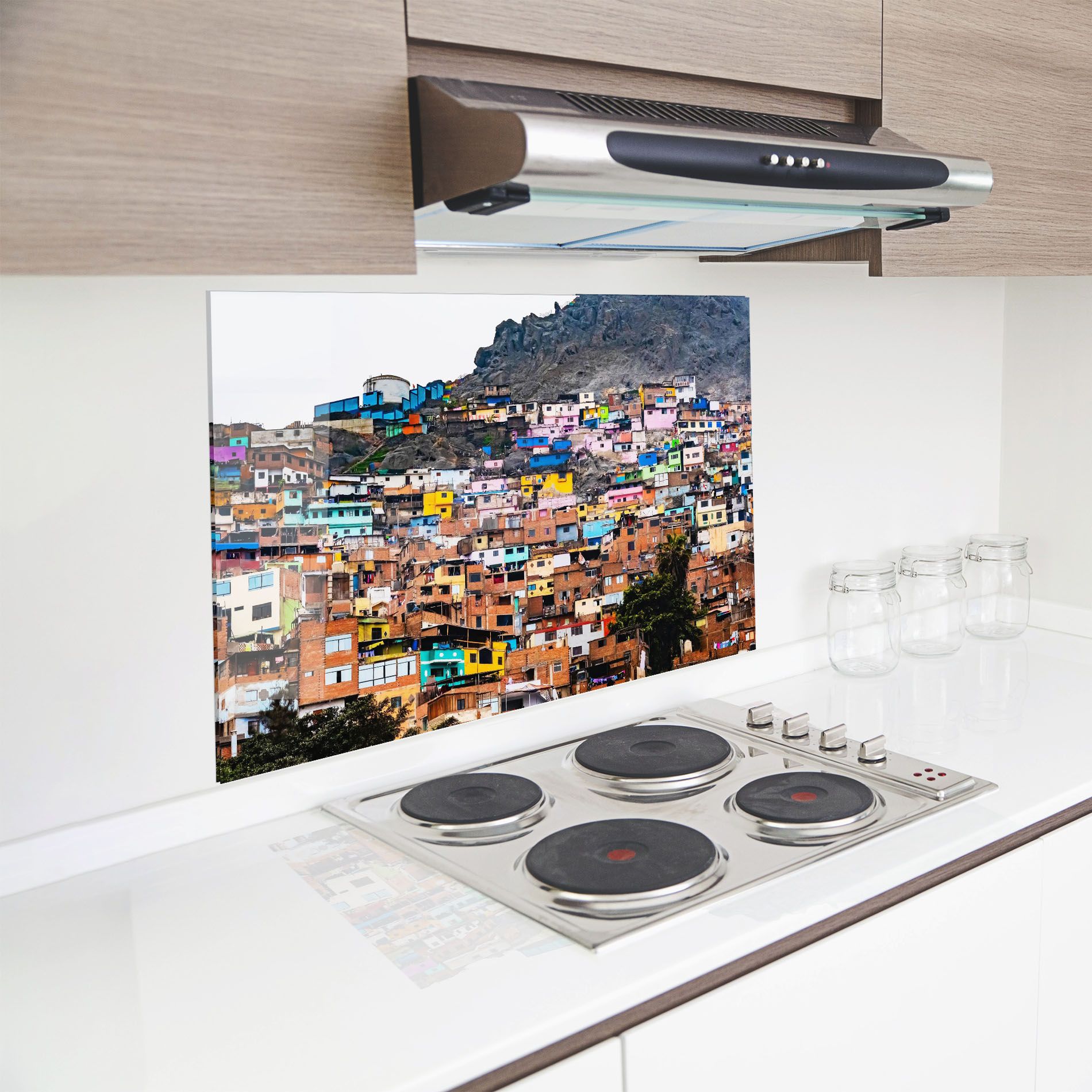 Colorful Slum Buildings mockup 8