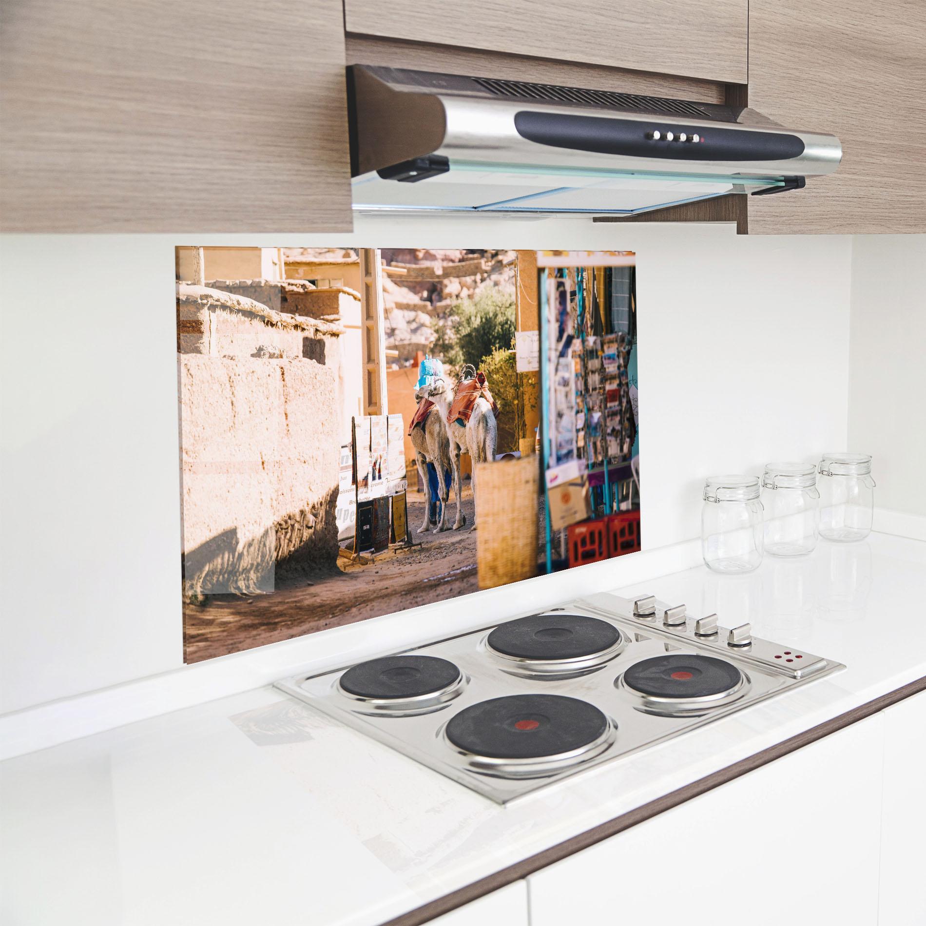 Konyhai üveg hátfal Marrakesh mockup 8