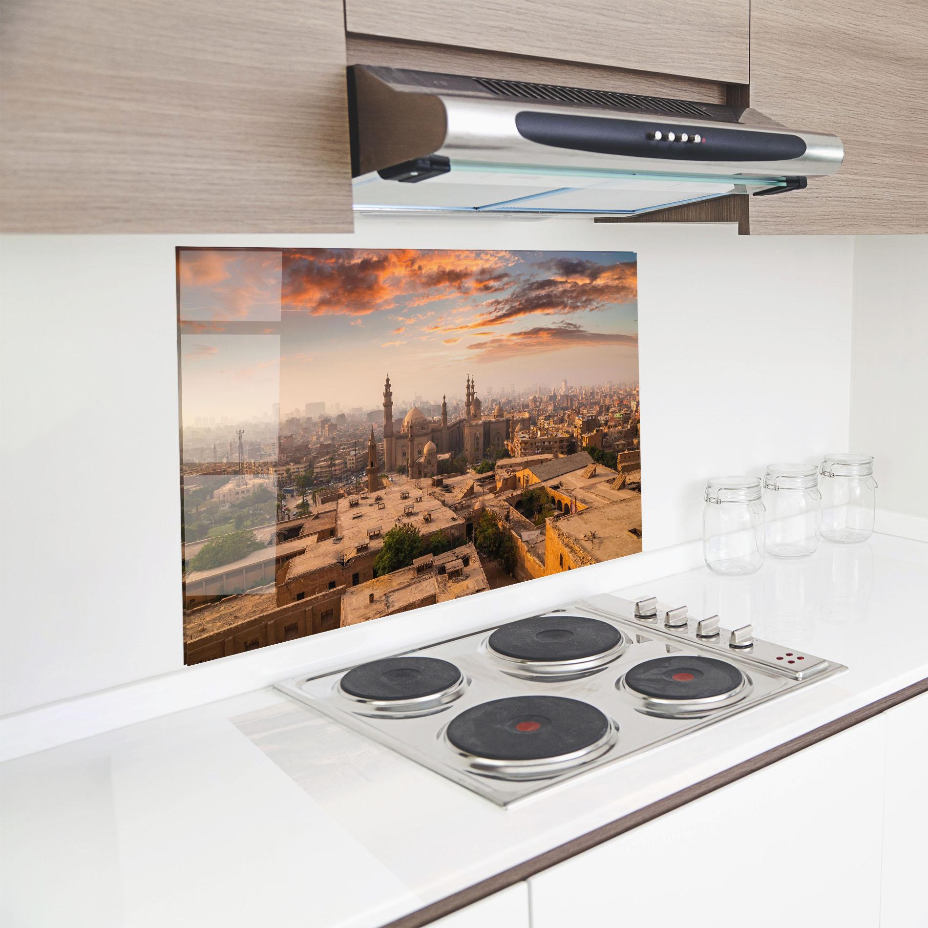 Konyhai üveg hátfal Mosque Madrasa mockup 8