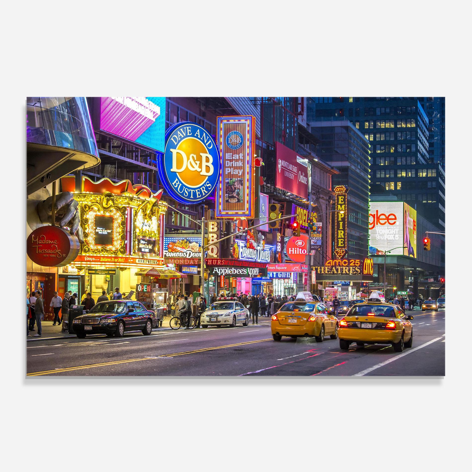 Konyhai üveg hátfal New York Lights mockup 0