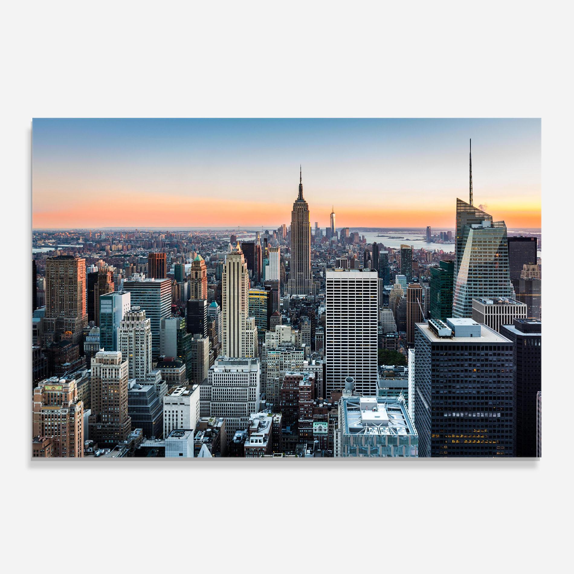 Konyhai üveg hátfal New York Skyline mockup 0