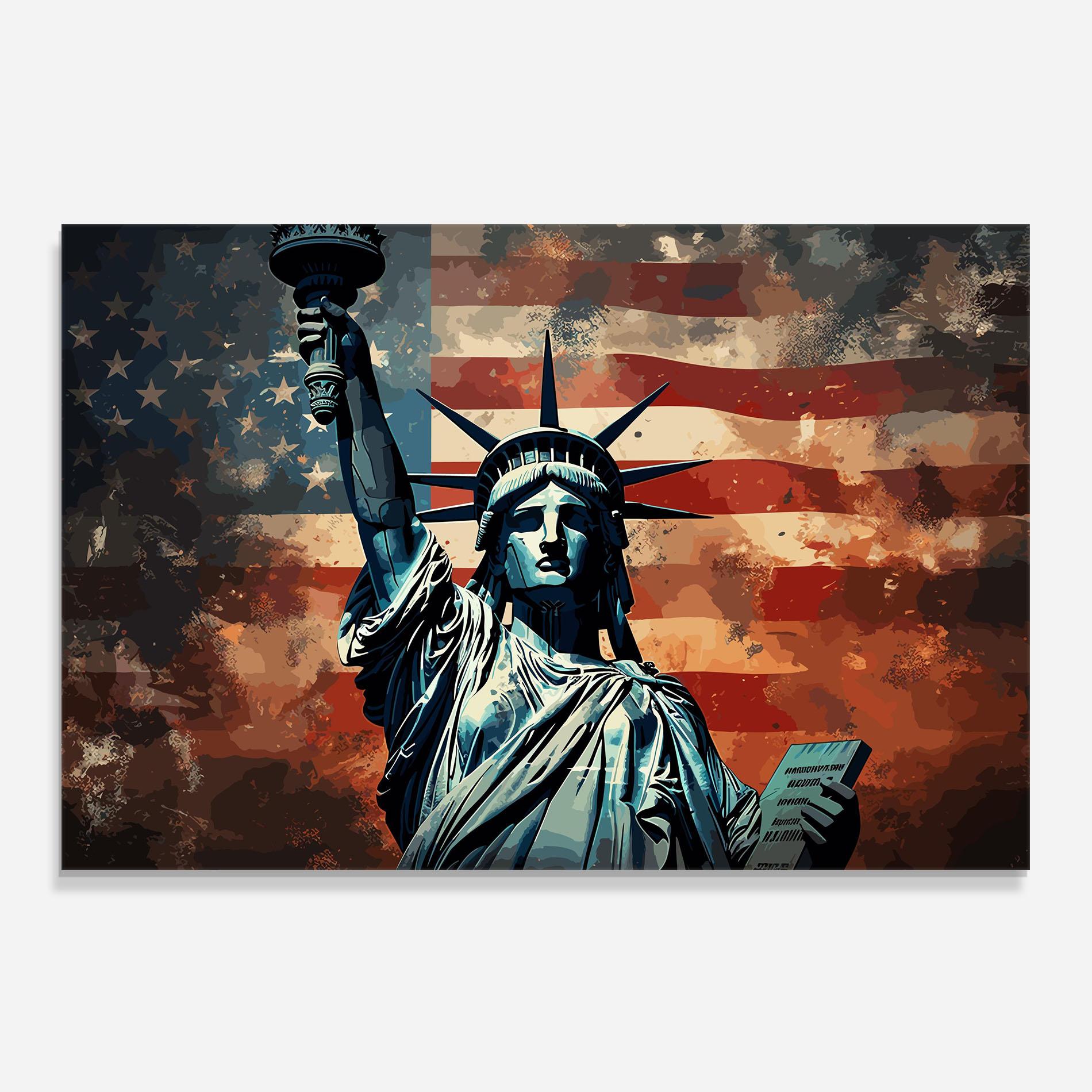 Konyhai üveg hátfal United States Art mockup 0
