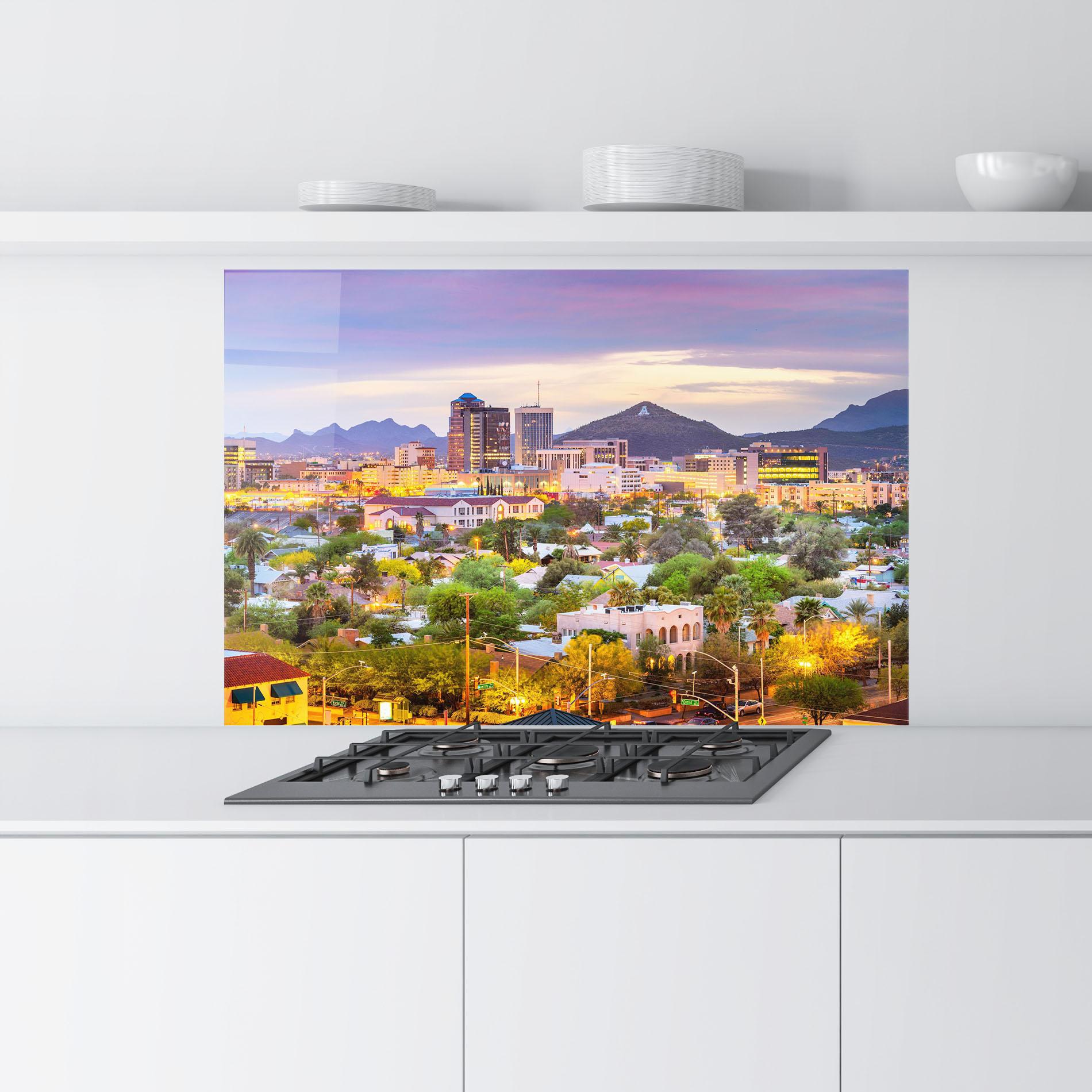 Konyhai üveg hátfal Tucson Arizona mockup 9
