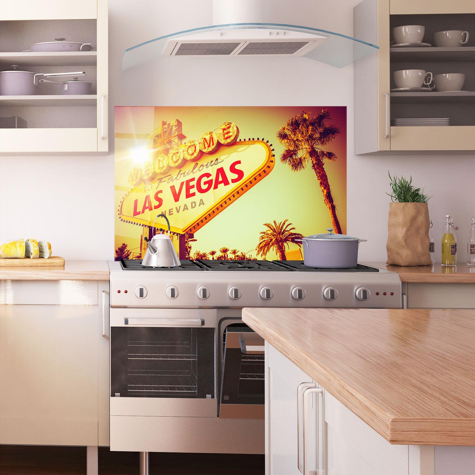 Konyhai üveg hátfal Las Vegas Nevada mockup 1