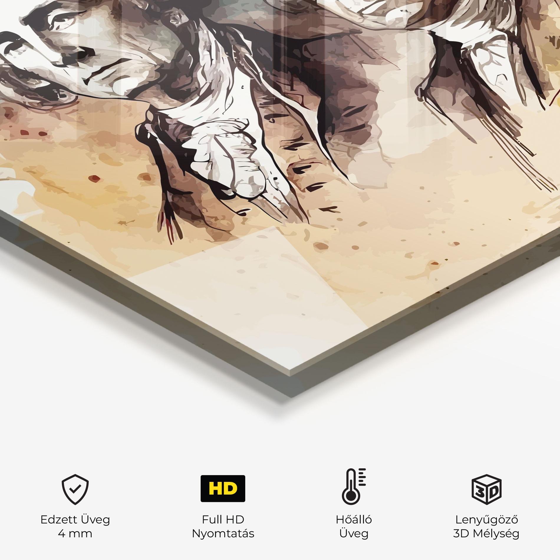 Konyhai üveg hátfal American Art Flag mockup 2