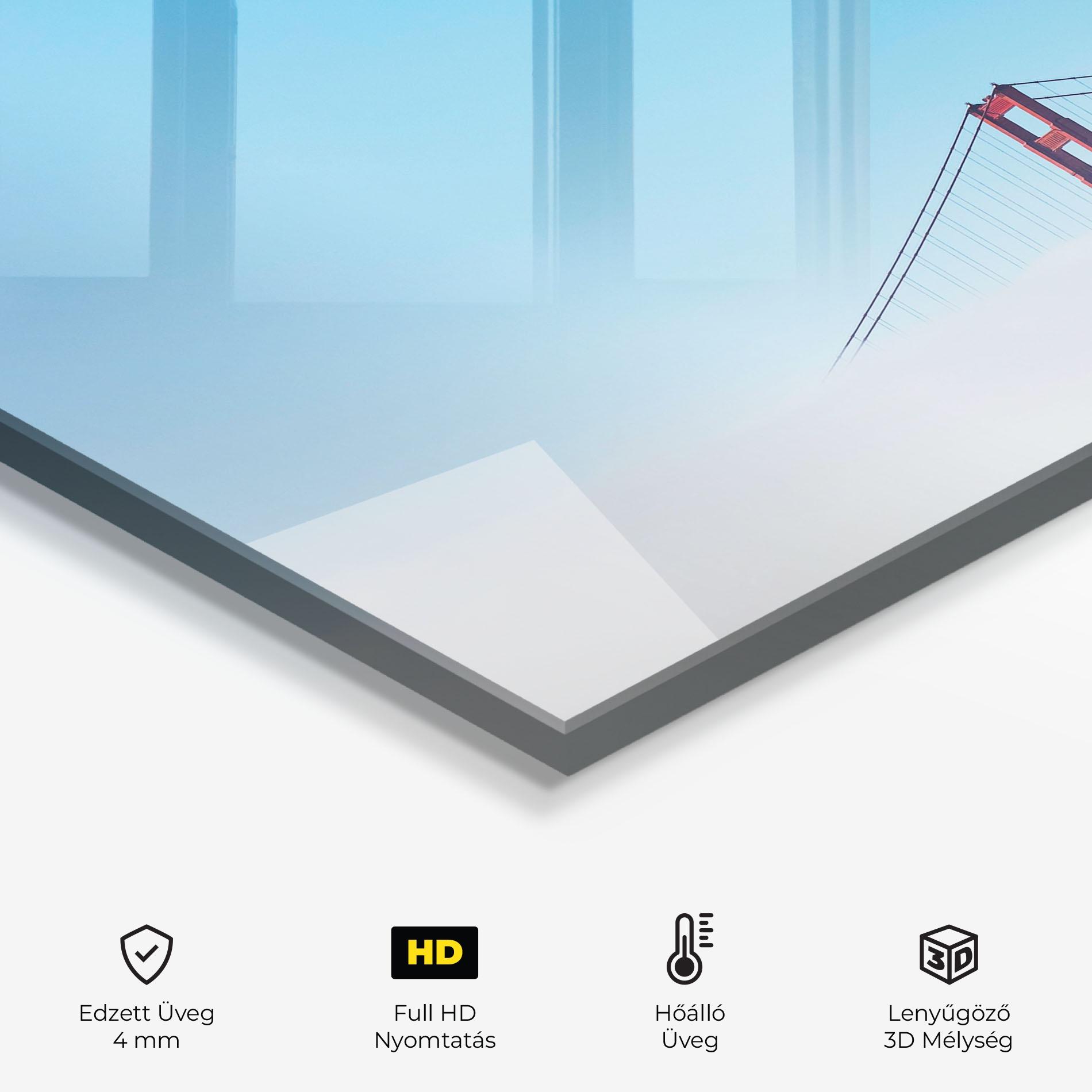 Konyhai üveg hátfal High Cloud Bridge mockup 2