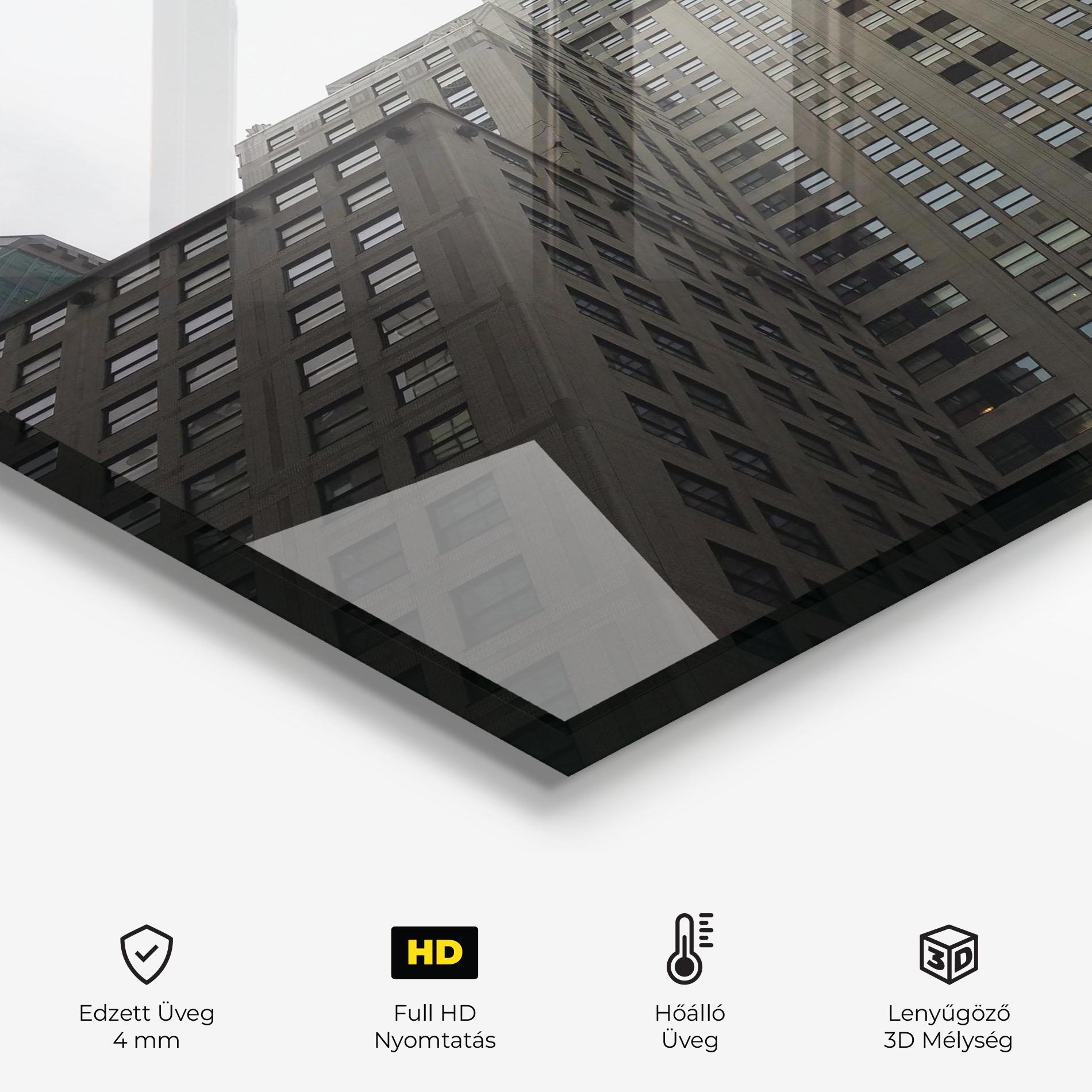 Konyhai üveg hátfal New York City Skyscraper mockup 2