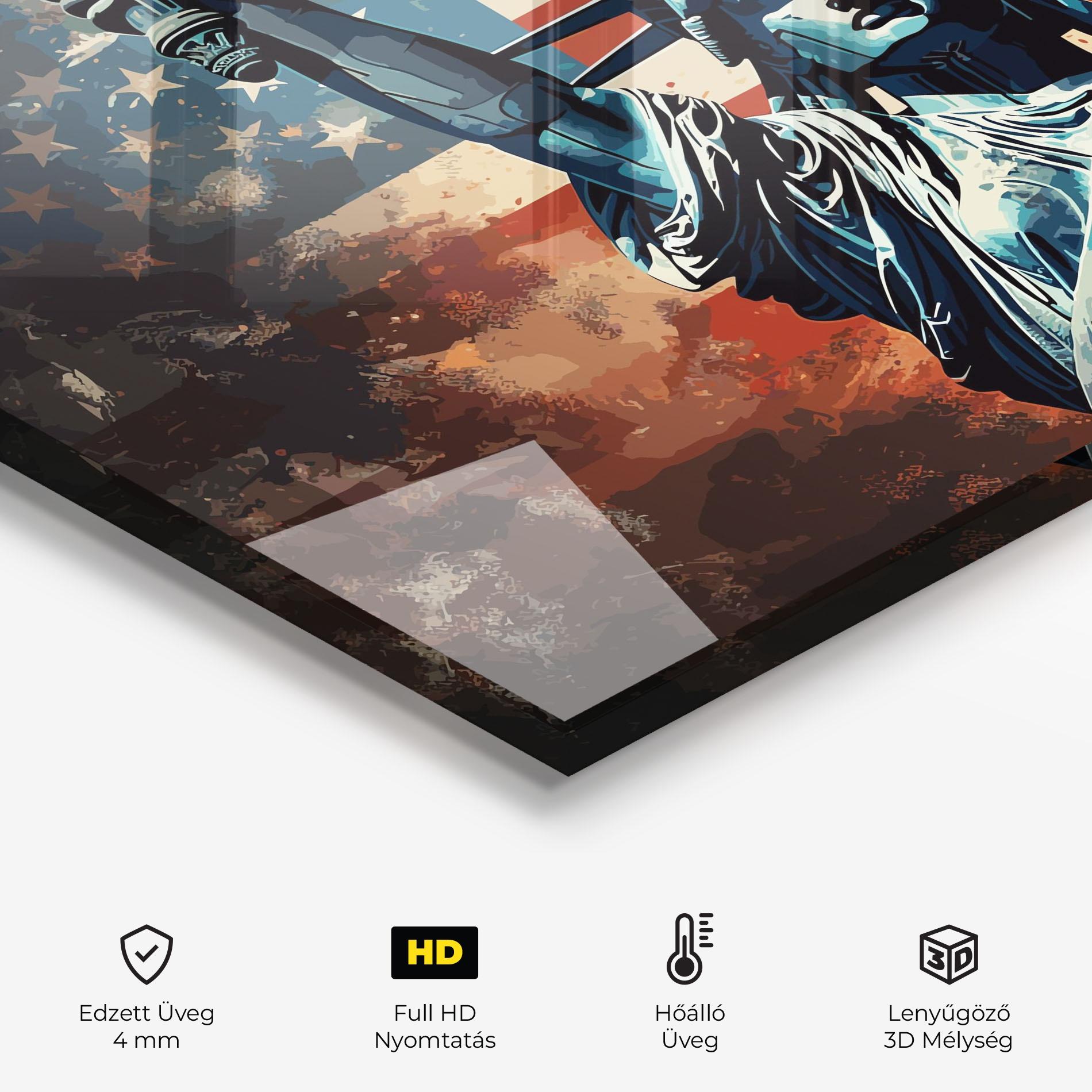 Konyhai üveg hátfal United States Art mockup 2