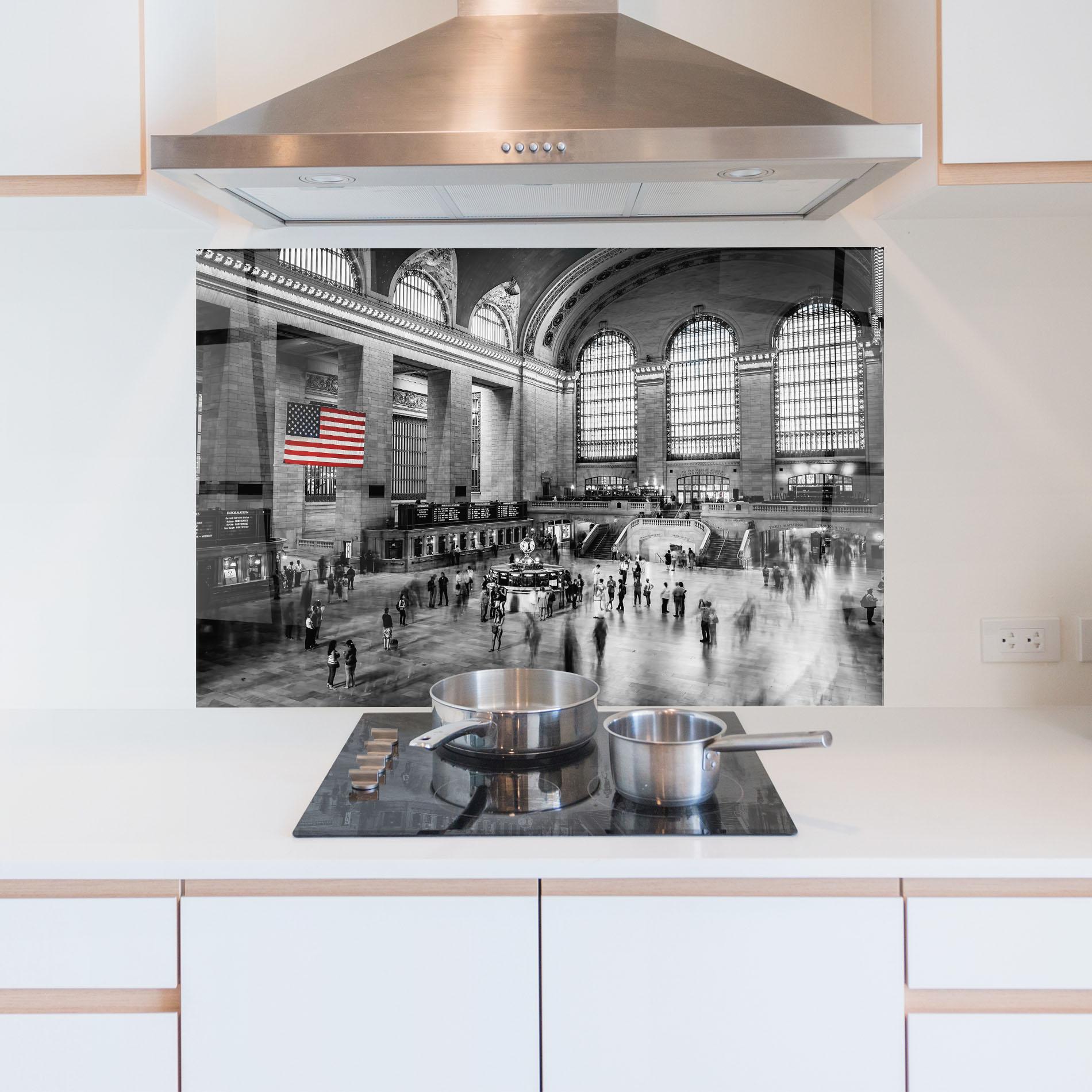 Konyhai üveg hátfal New York Station mockup 5