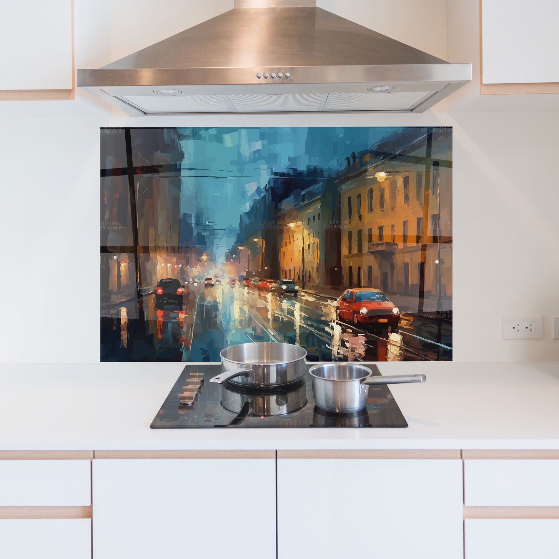 Red Car City Night mockup 5