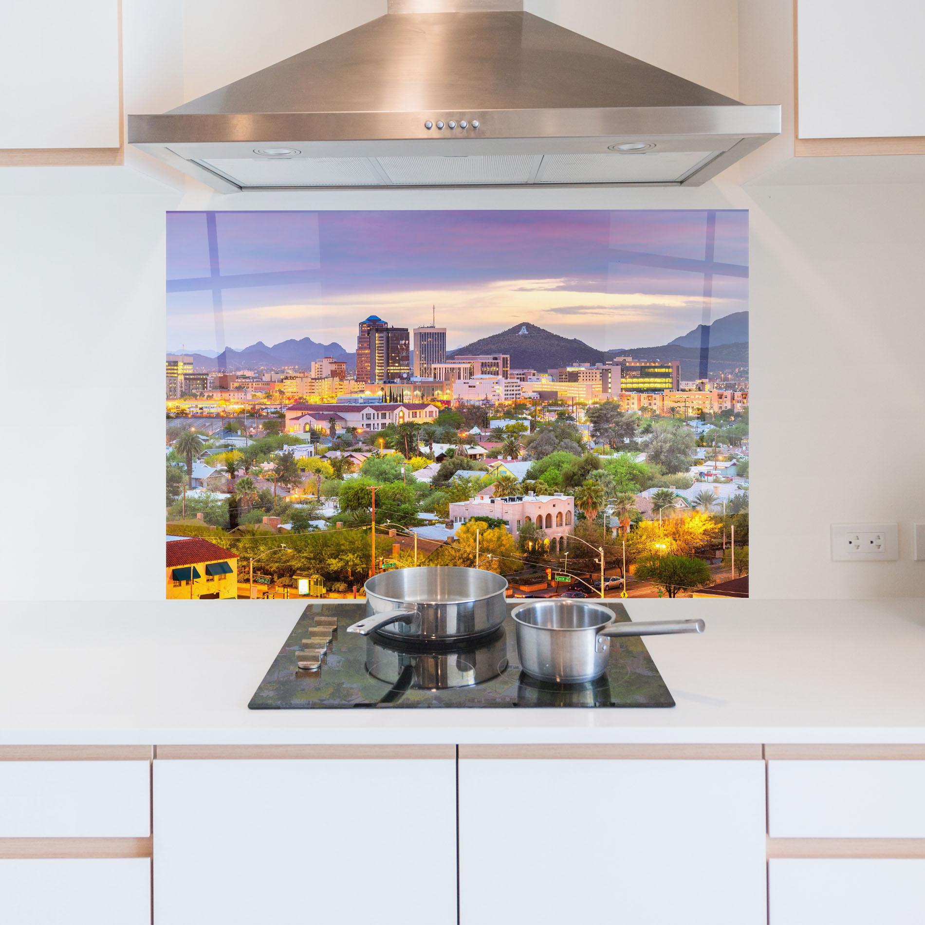 Konyhai üveg hátfal Tucson Arizona mockup 5