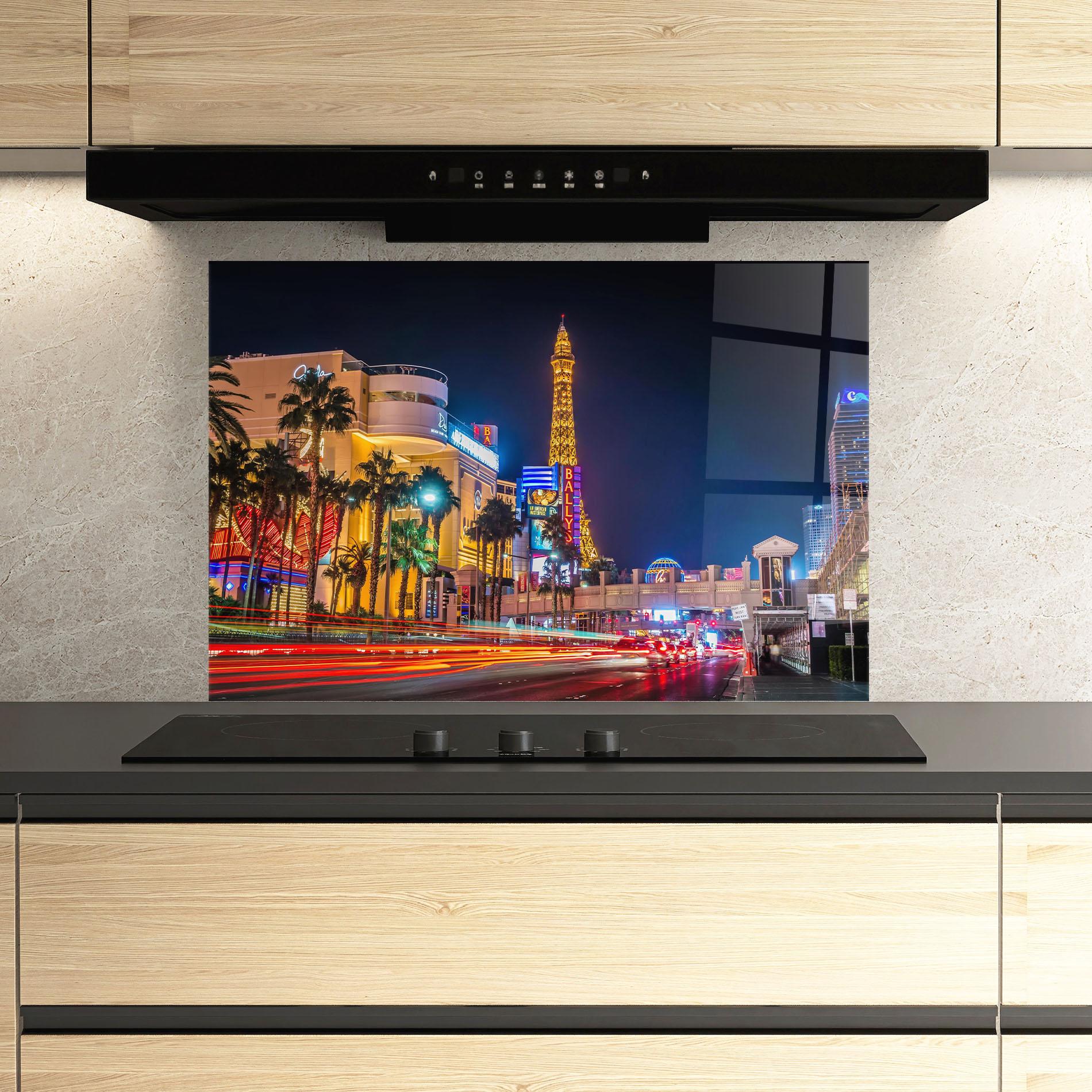 Konyhai üveg hátfal Nevada Evening mockup 3